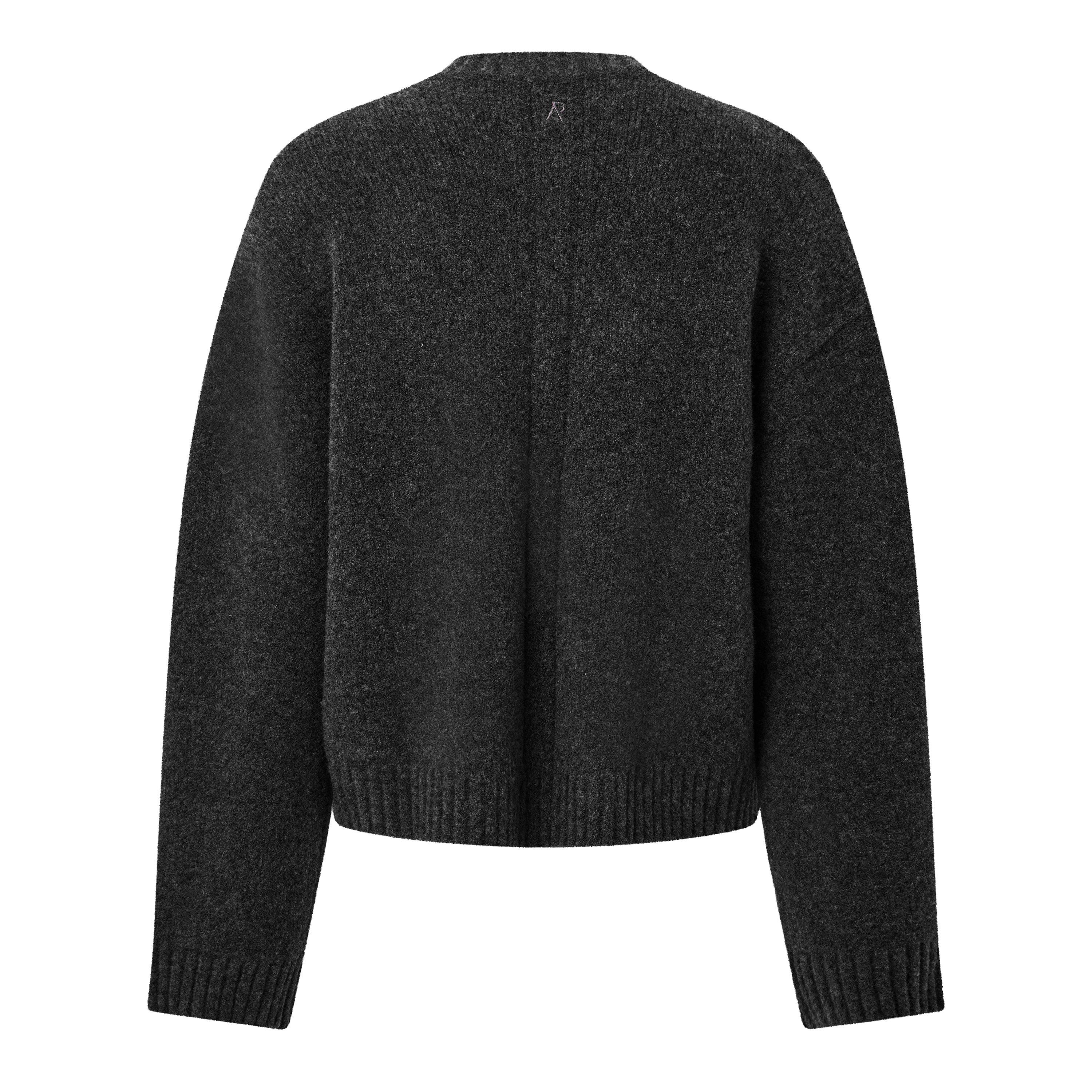 Dark Grey - Represent - Men's Ramone Oversized-Fit 1/4 Zip Knitted Top - 2