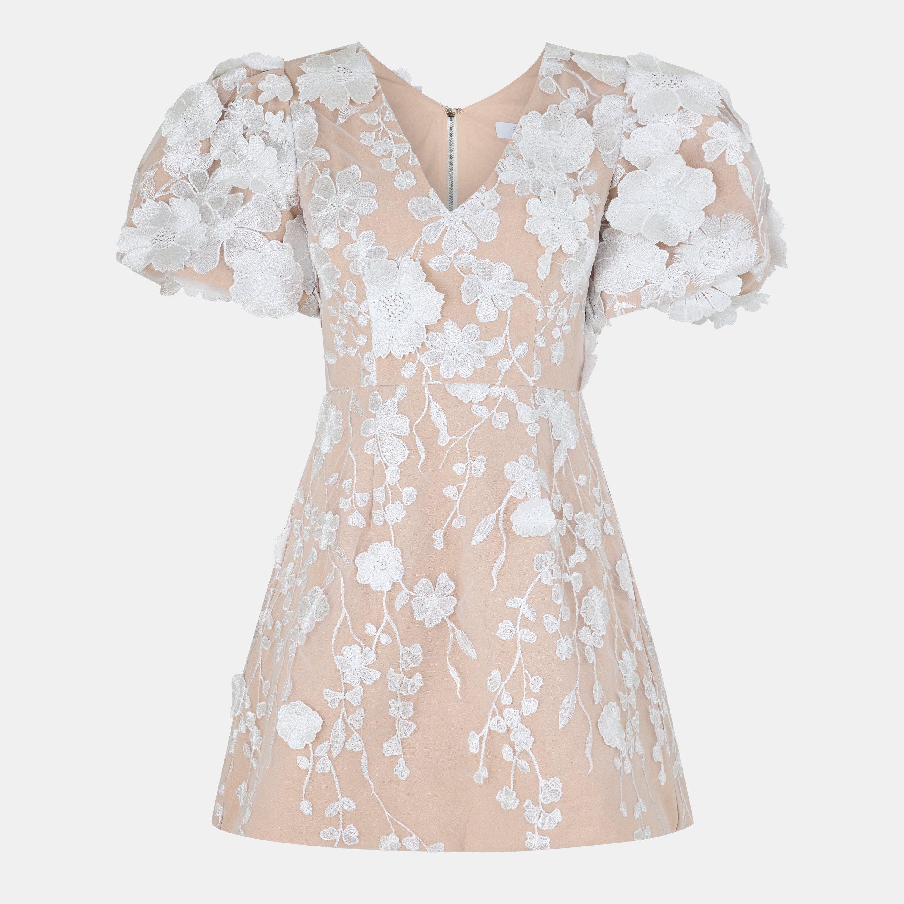 Jarlo Women's Maeve Mini Dress - Ivory - 14 (L)