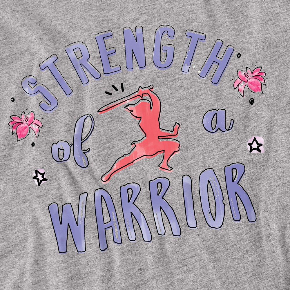 Light Grey - Disney - Mulan Strength of a Warrior Long Sleeve T-Shirt A - 2
