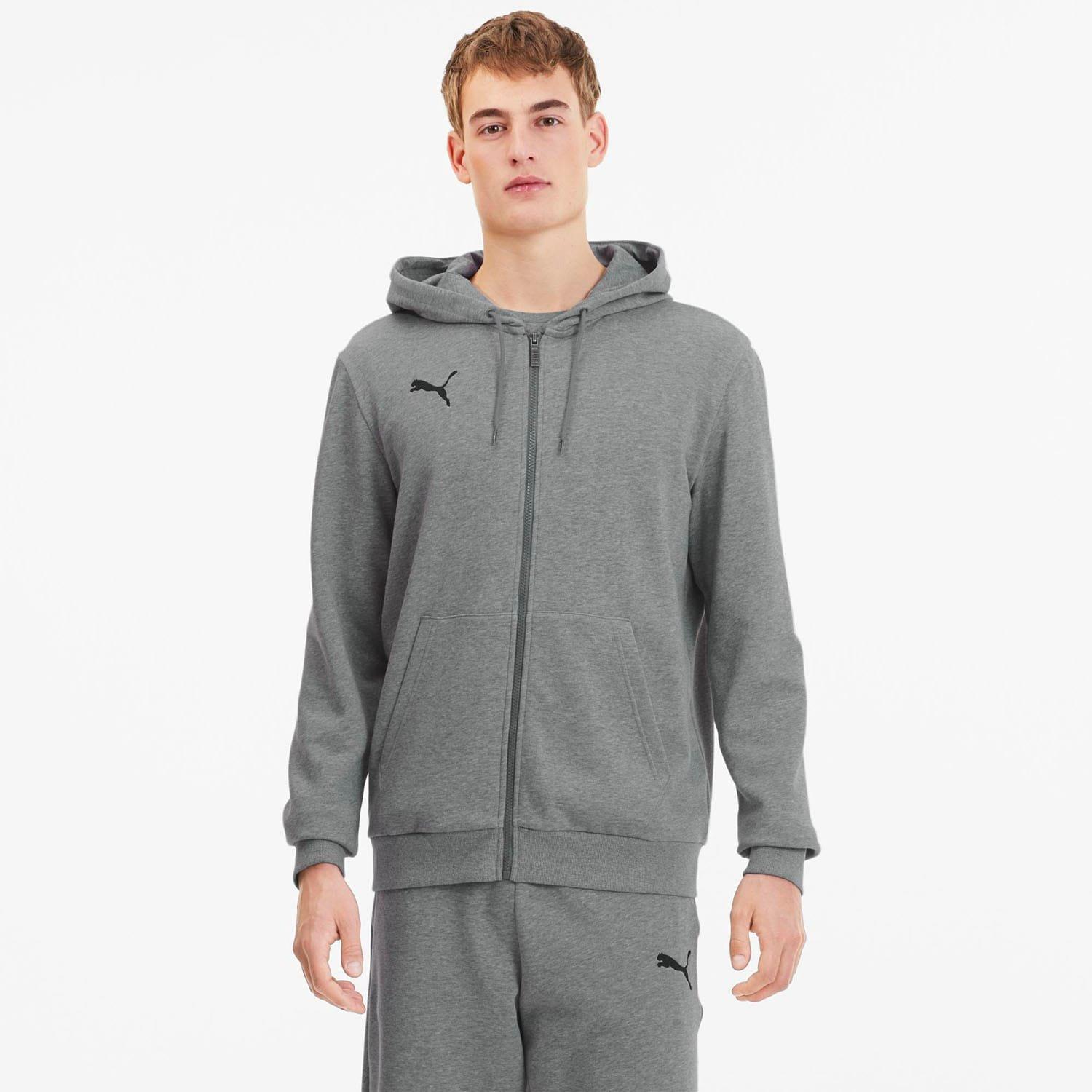 Grey - Puma - TeamGOAL 23 Casuals Hooded Jacket - 3