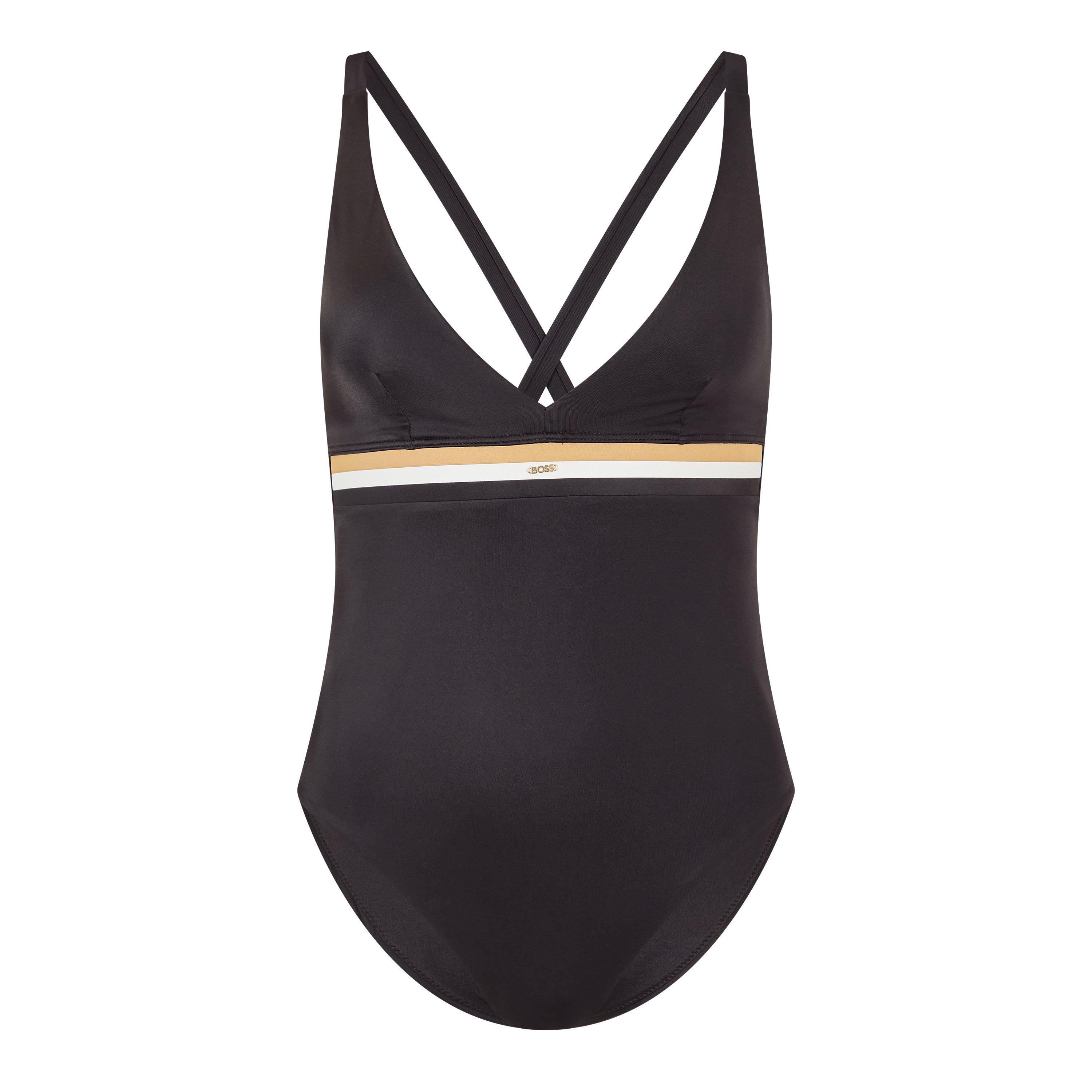 Black - Boss - Boss Iconic Swimsuit 10269296 01 Swim Short Womens - 1