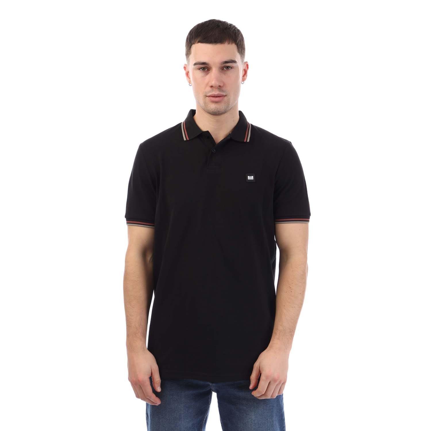 Schwarz - Weekend Offender - Vancouver Tipped Polo Shirt - 1