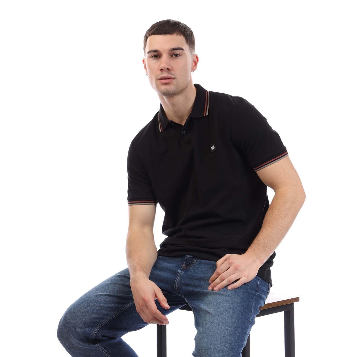 Black - Weekend Offender - Vancouver Tipped Polo Shirt - 4