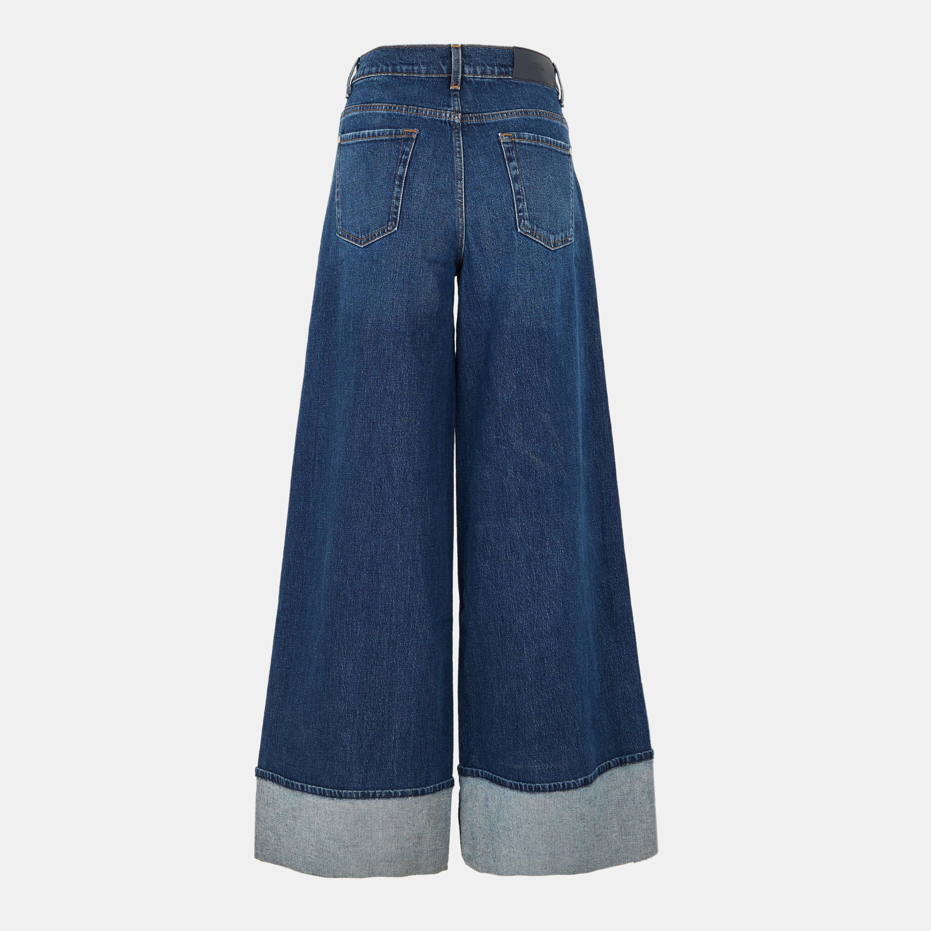Mid Blue - 7 For All Mankind - Women's Marie Wide Leg Jeans - 2