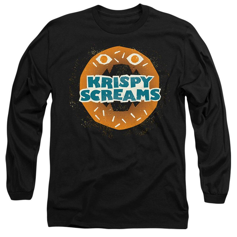 Black - Disney - Monsters At Work Krispy Screams Donuts Long Sleeve - 1