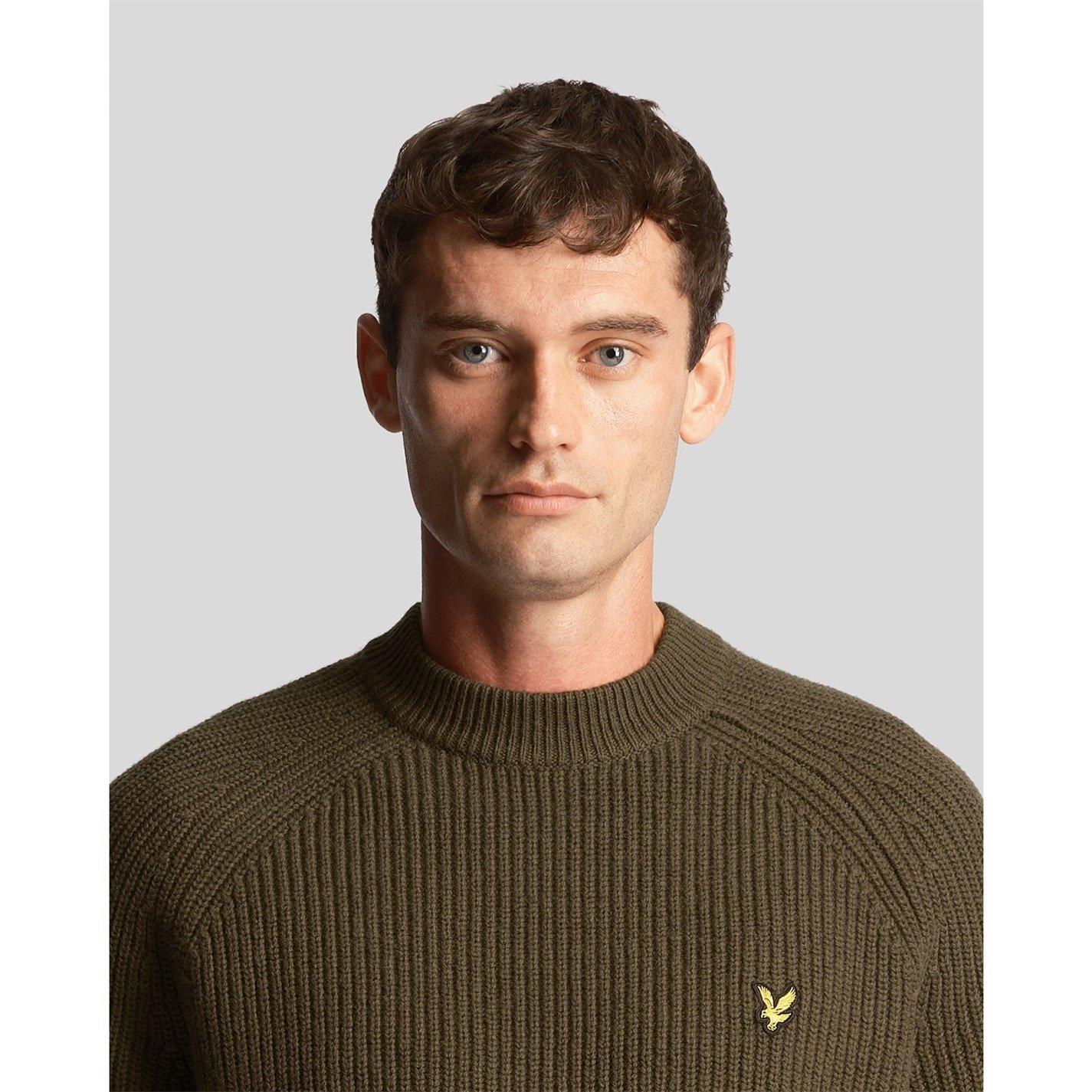 Olive - Lyle and Scott - Shaker Stitch Knit Jumper - 2
