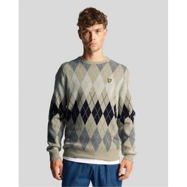 Lyle and Scott Argyle Crew Neck Jumper