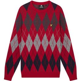 Lyle and Scott Argyle Crew Neck Jumper