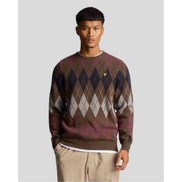 Lyle and Scott Argyle Crew Neck Jumper