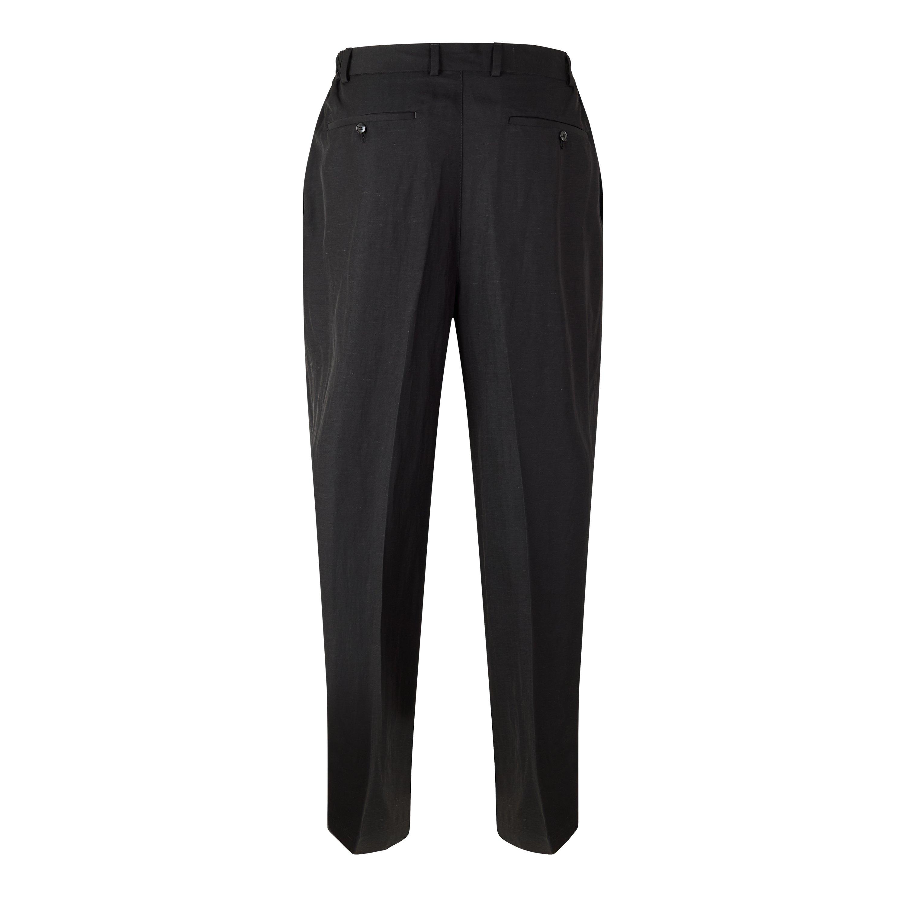 Black - MKI MIYUKI ZOKU - Men's Pleated Suit Trousers - 2