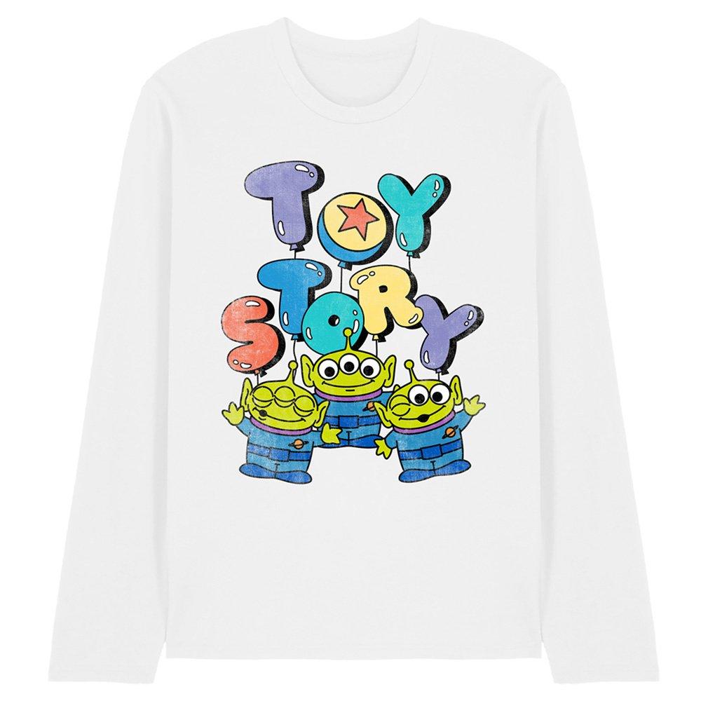 White - Disney - Toy Story Alien Balloons Long Sleeve T-Shirt Whit - 1