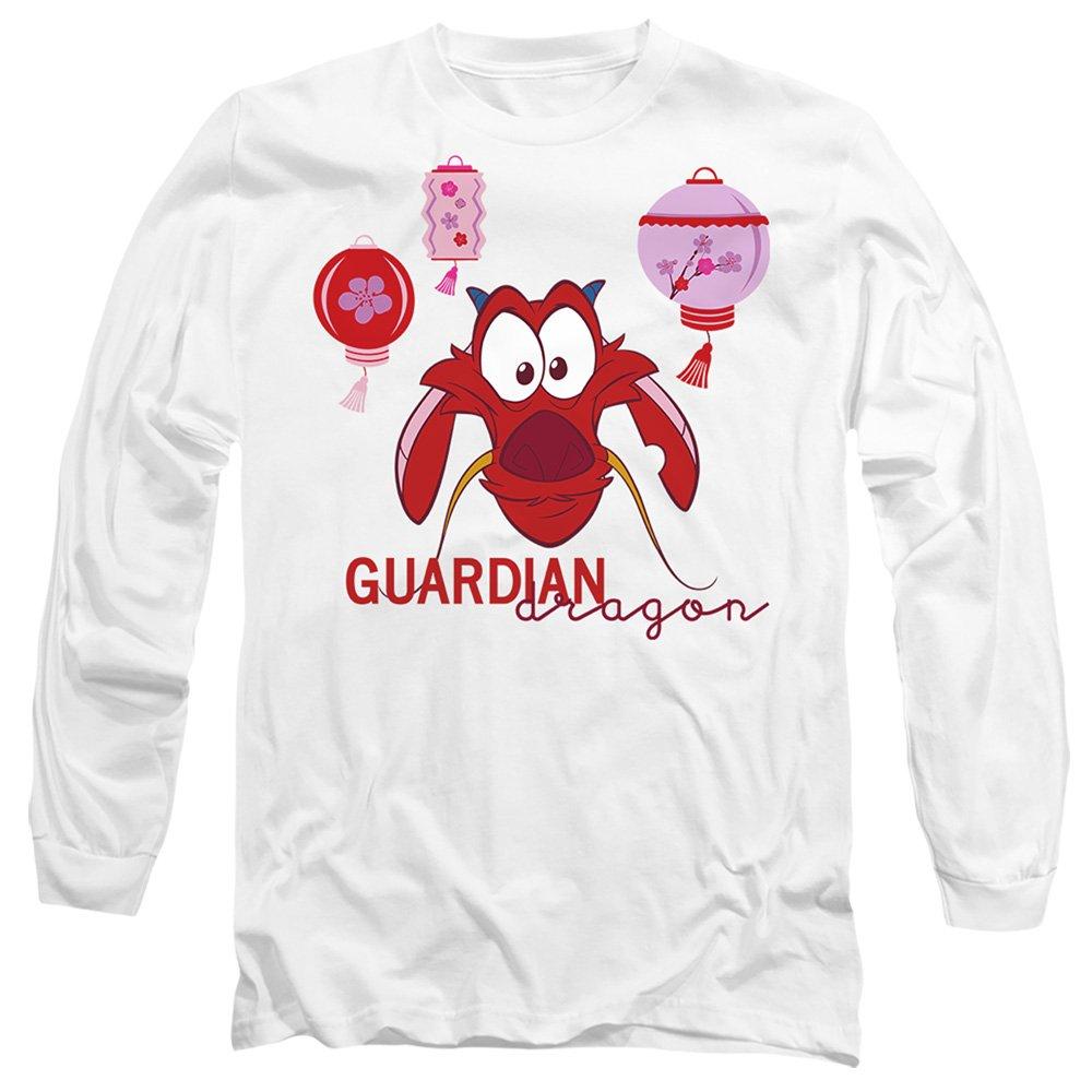 White - Disney - Mulan Mushu Guardian Dragon Long Sleeve T-Shirt W - 1