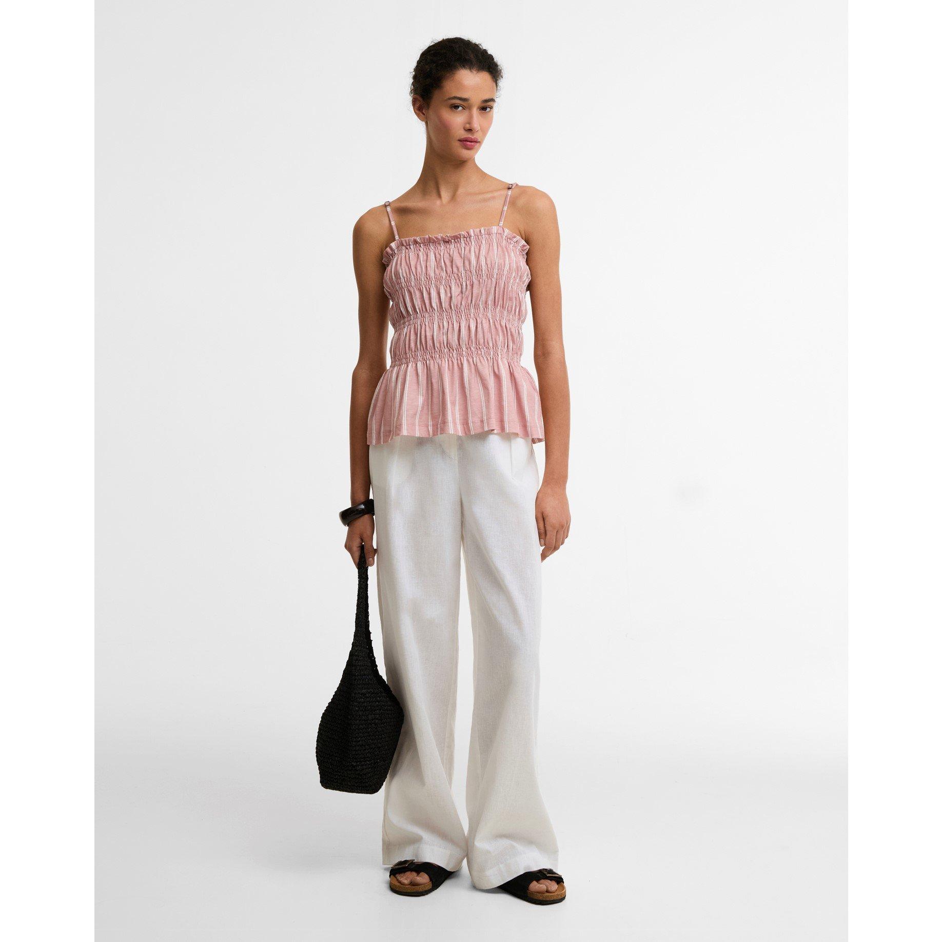 Gardenia Stripe - Barbour - Women's Peplum Top - 5