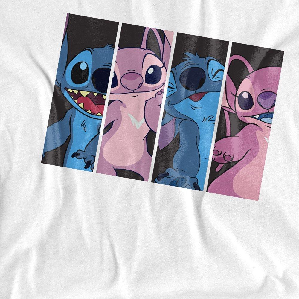 White - Disney - Lilo Stitch Angel Stitch Boxes Long Sleeve T-Shirt - 2