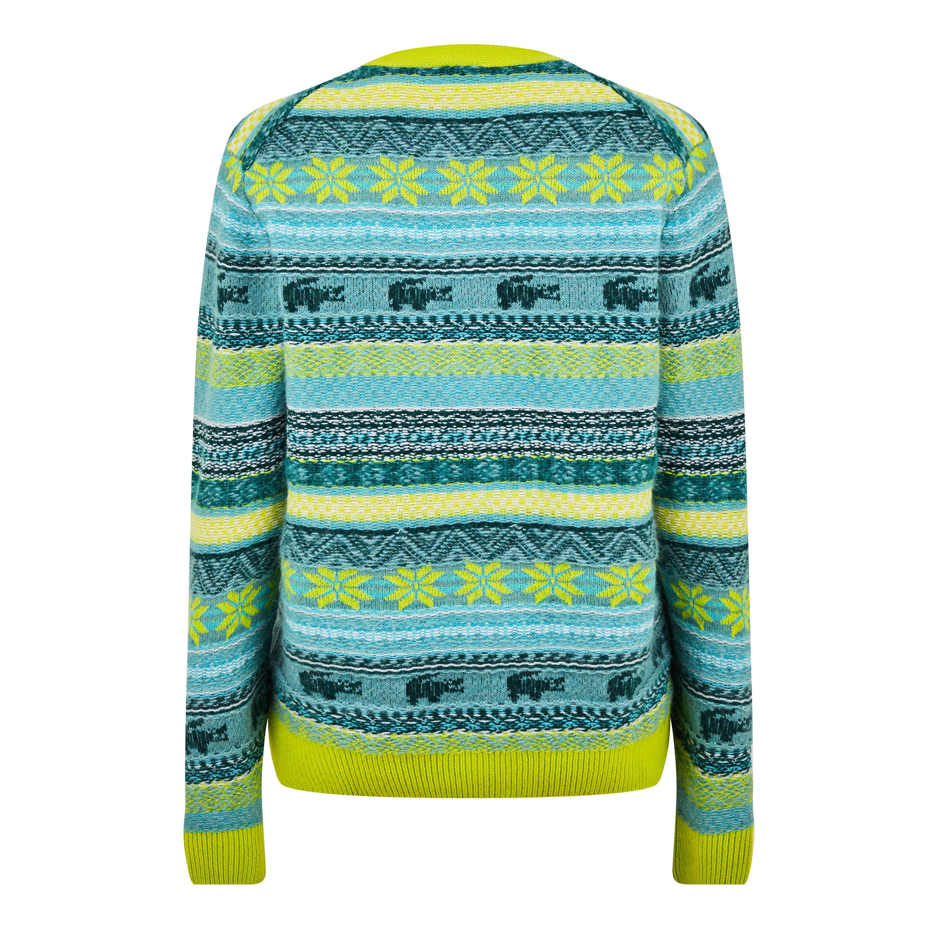 Limeira/Multico - Lacoste - Men's Blend Fair Isle Cardigan - 2