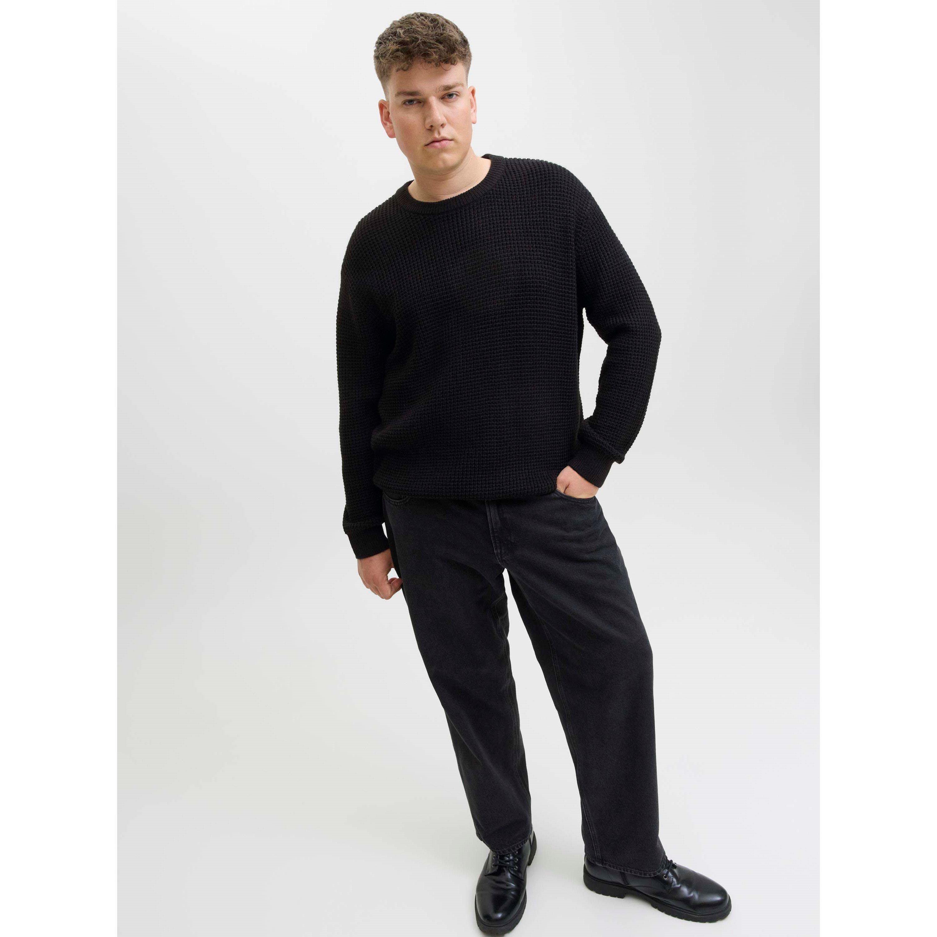 Nero - Jack and Jones - Knitted Crew Neck Jumper - 6