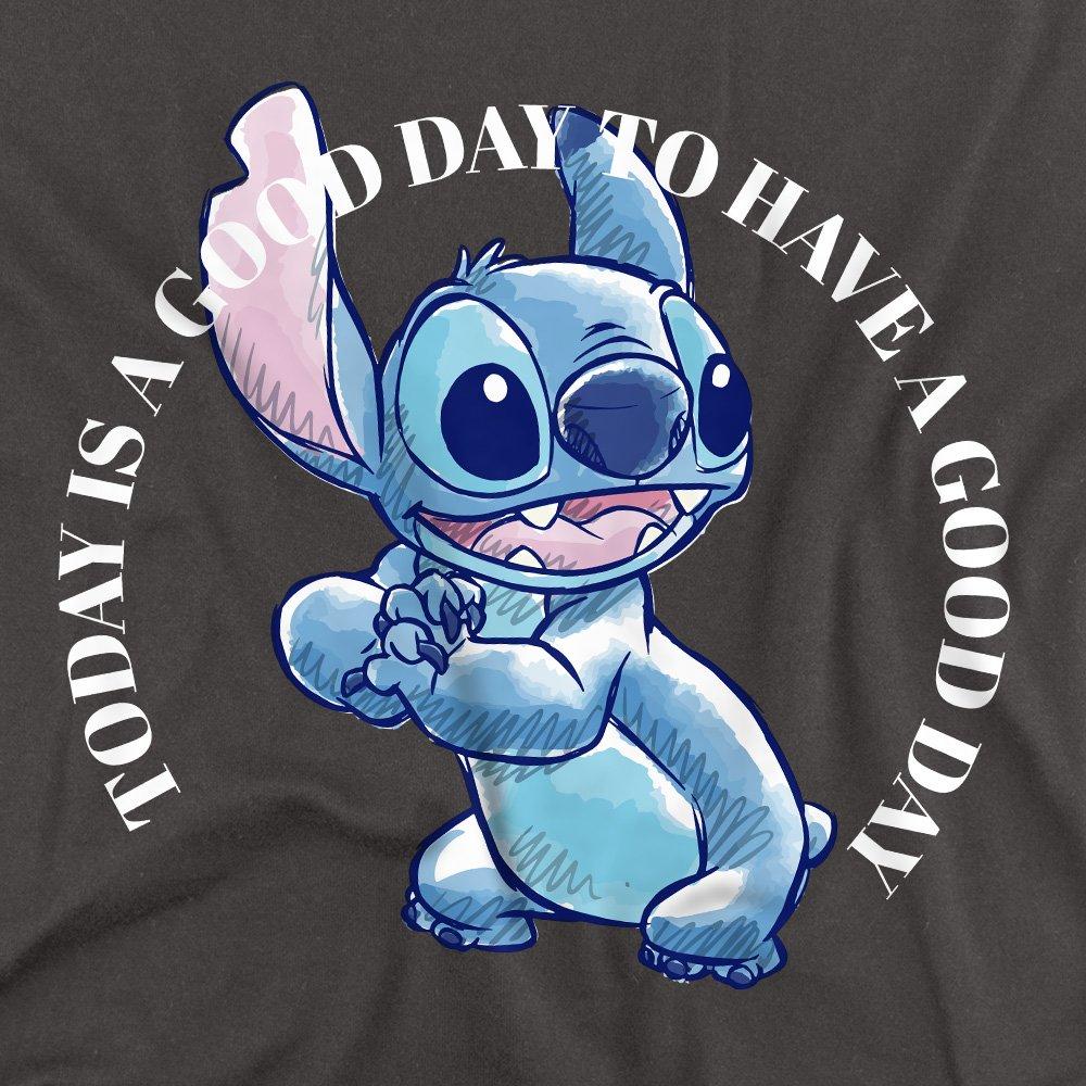 Charcoal - Disney - Lilo Stitch Good Day Long Sleeve T-Shirt Charcoal - 2