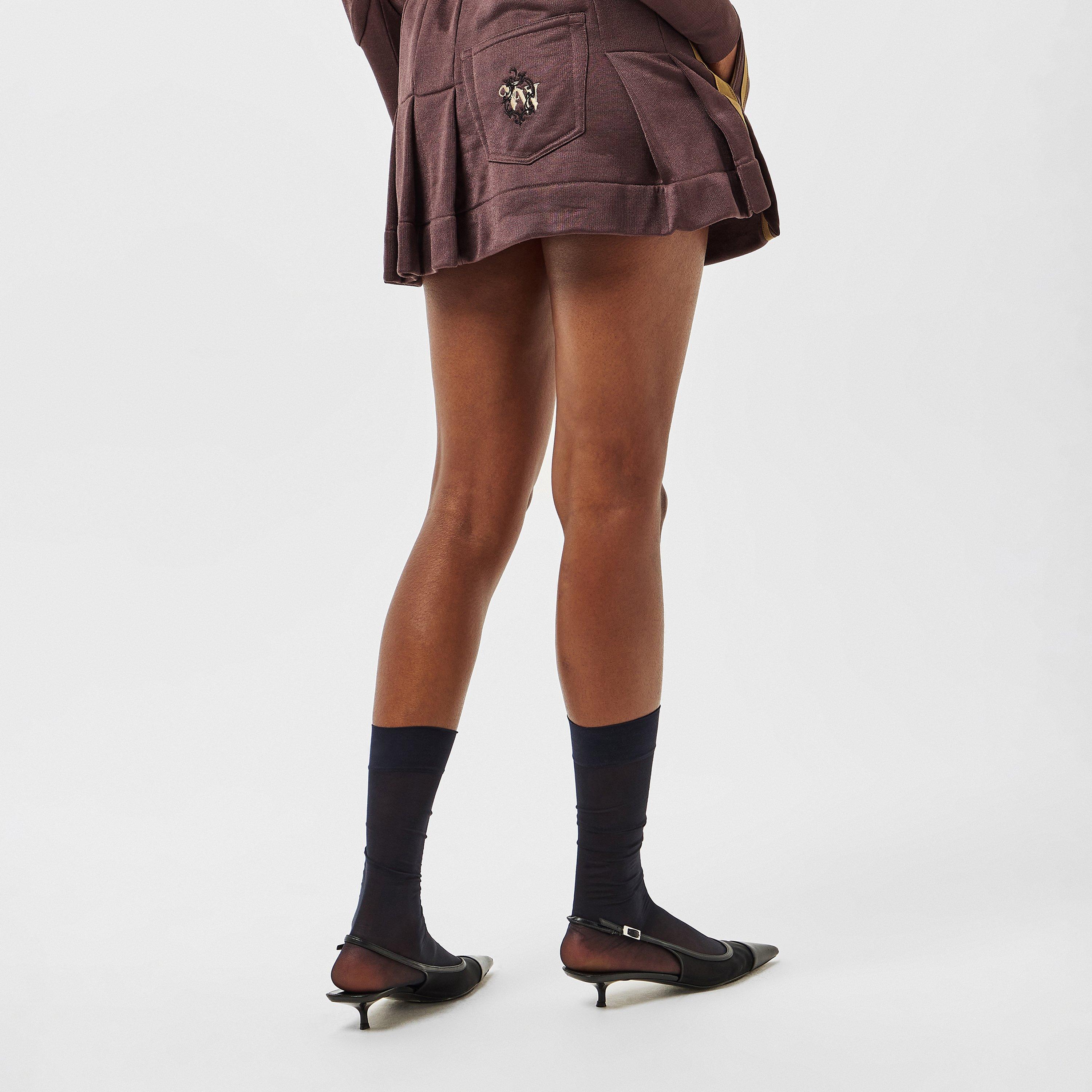 Brown - Vivienne Westwood - Women's Viv Stripe Mini Skirt - 4