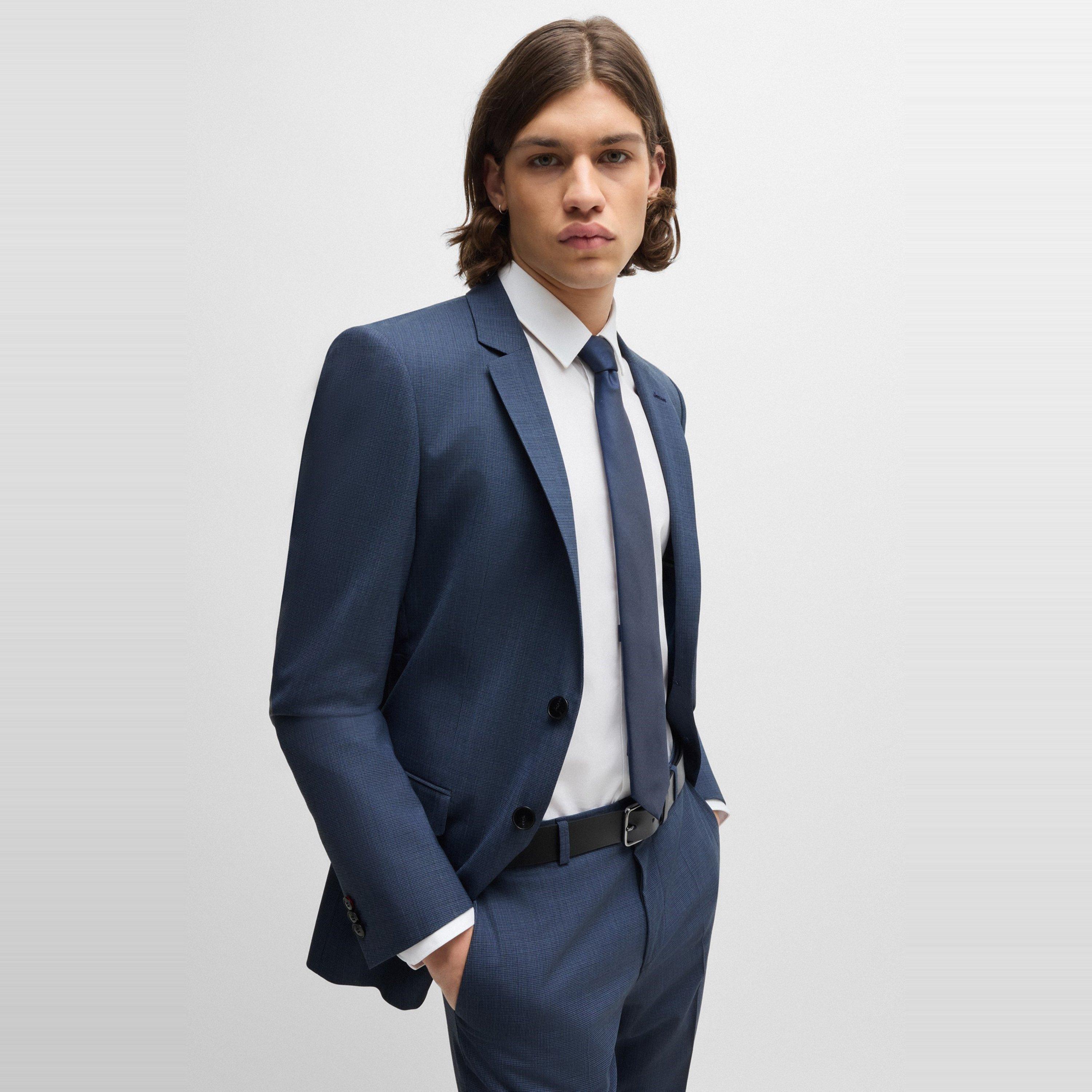 Dark Blue - Hugo - Men's Arti232x Formal Jacket - 6