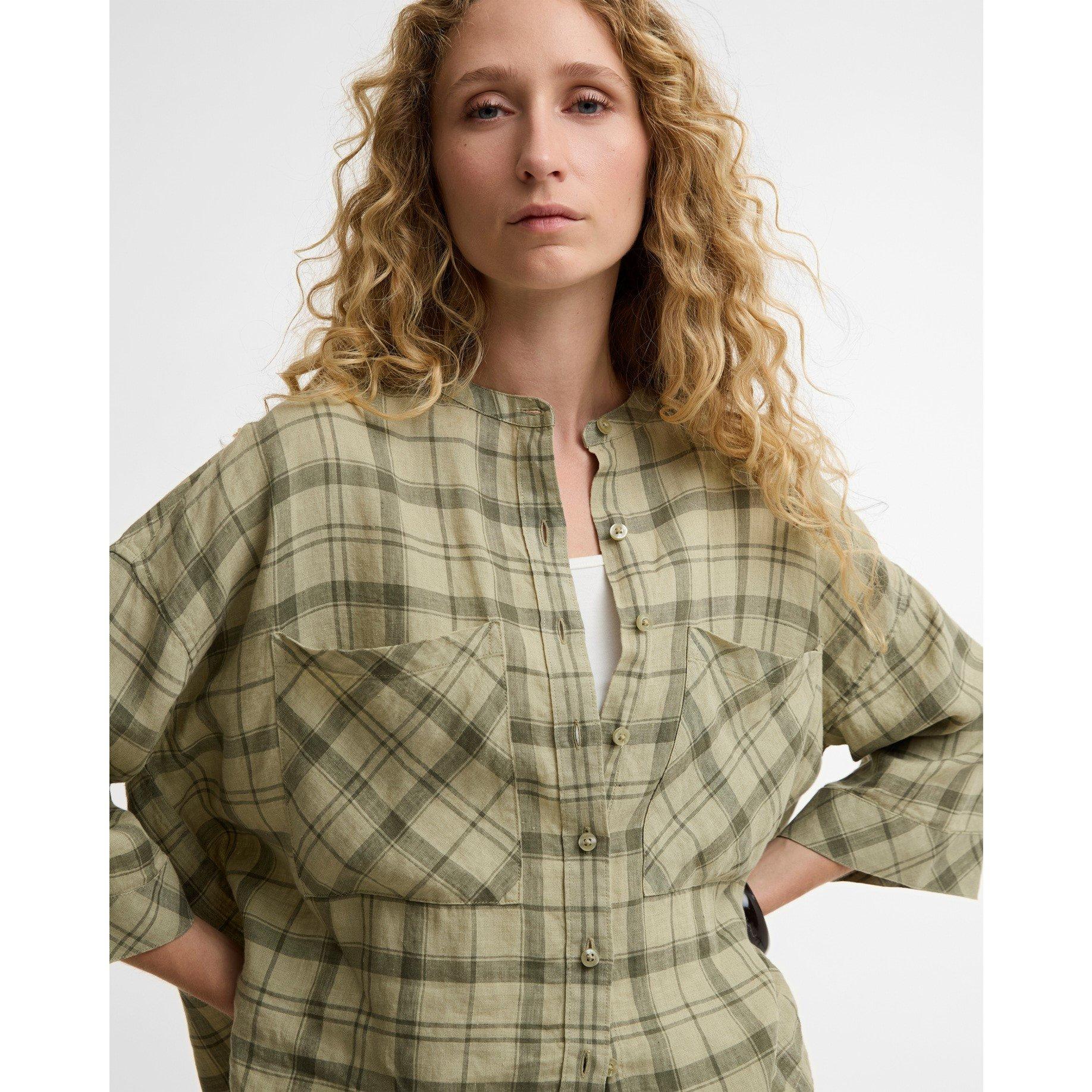 Sage Tartan - Barbour - Women's Patterned Long Sleeve Shirt - 4
