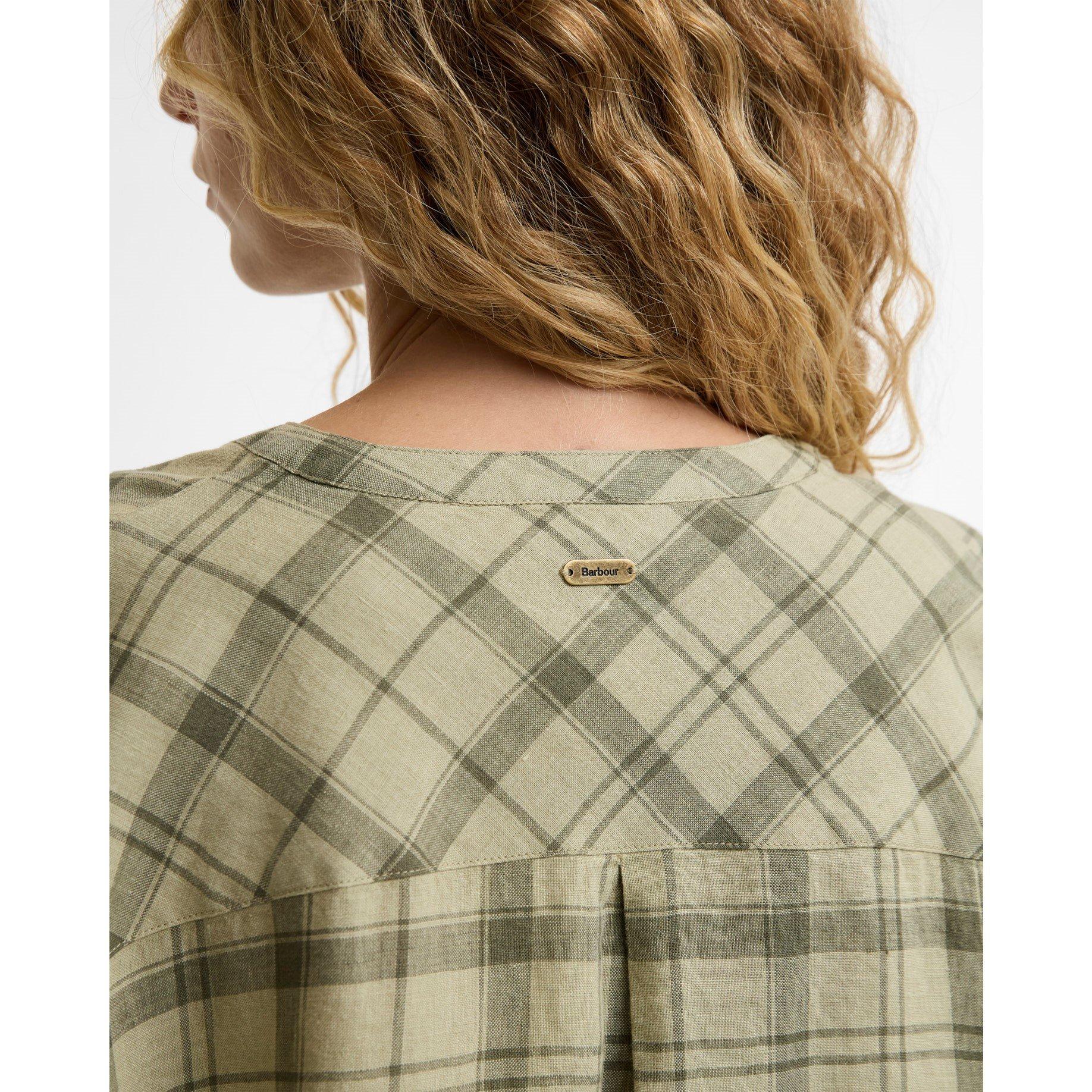 Sage Tartan - Barbour - Women's Patterned Long Sleeve Shirt - 5