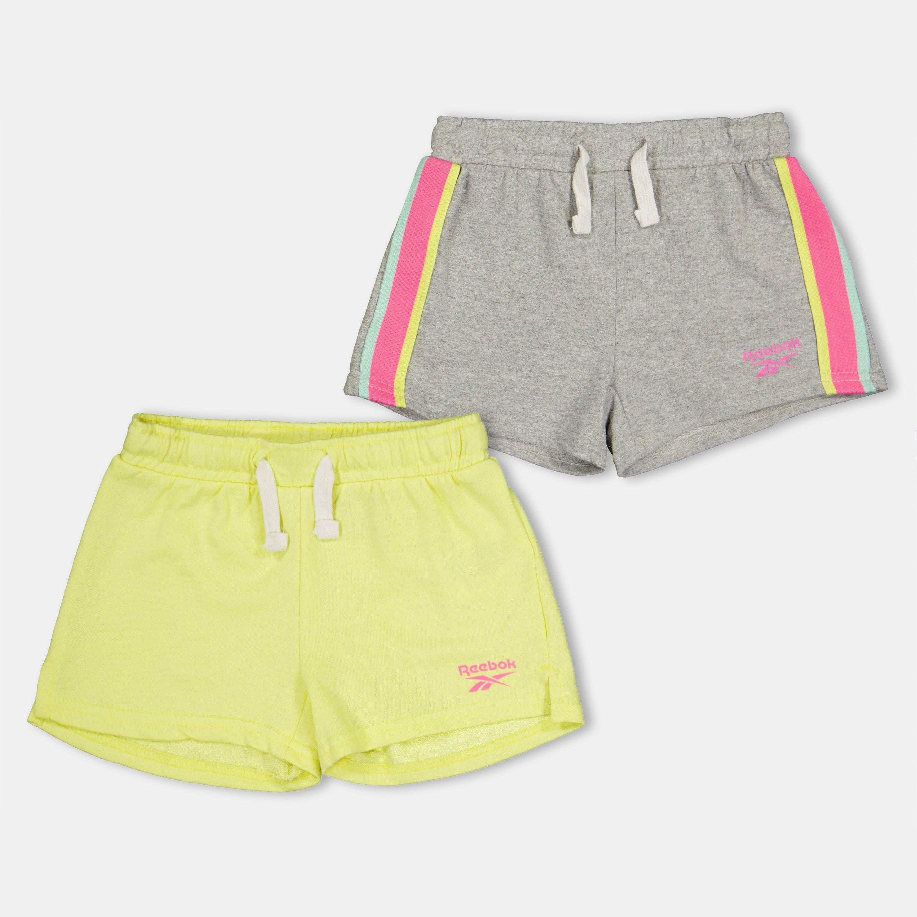 Lt Grey Heather - Reebok - Kids' Jersey Jogger Shorts - 1