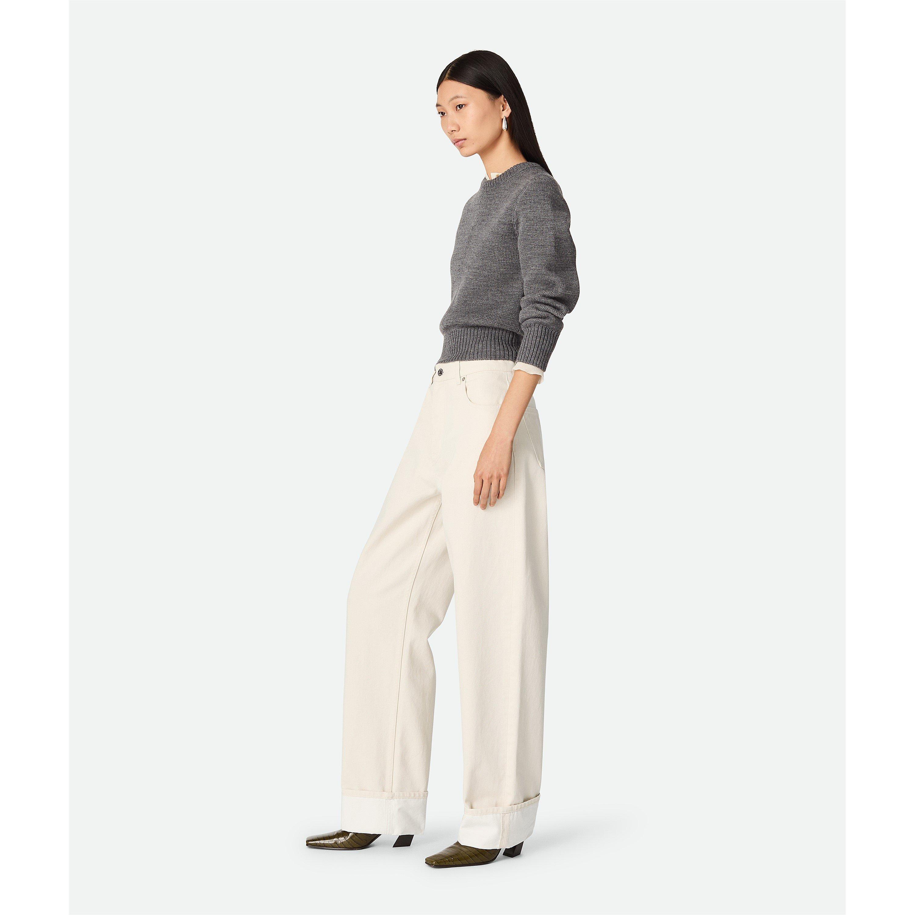 Meringue - Bottega Veneta - Coloured Turned Up Jeans - 2