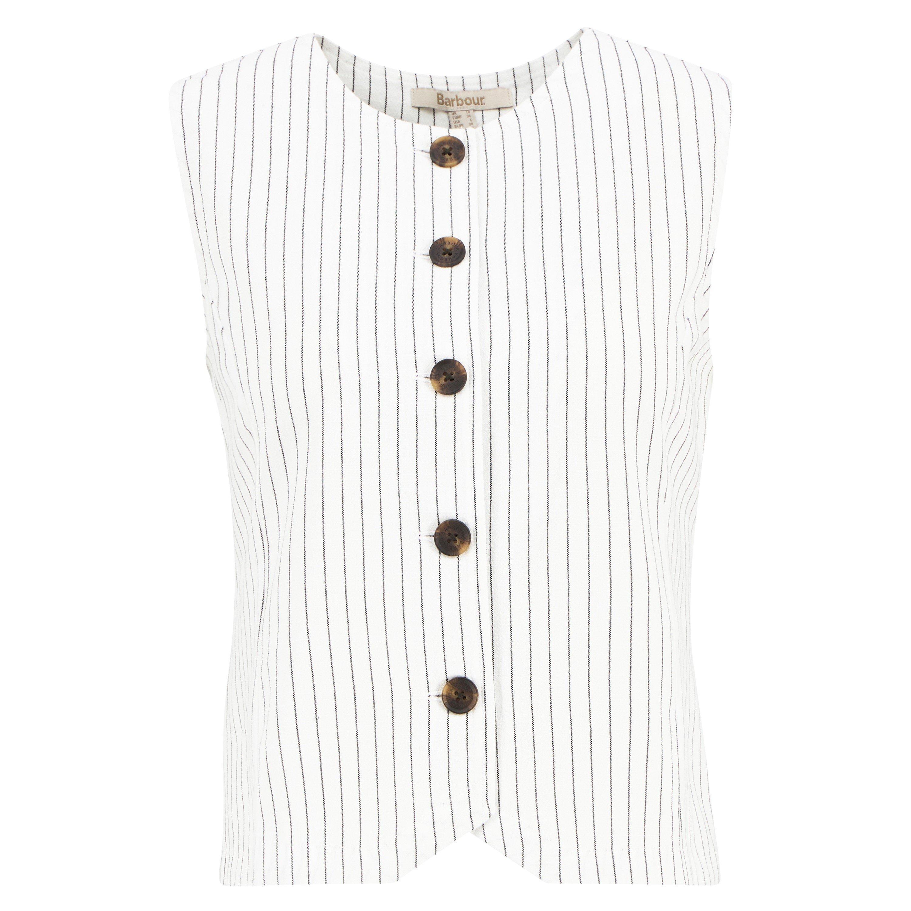 White/Dark Navy - Barbour - Women's Sleeveless Shirt - 1