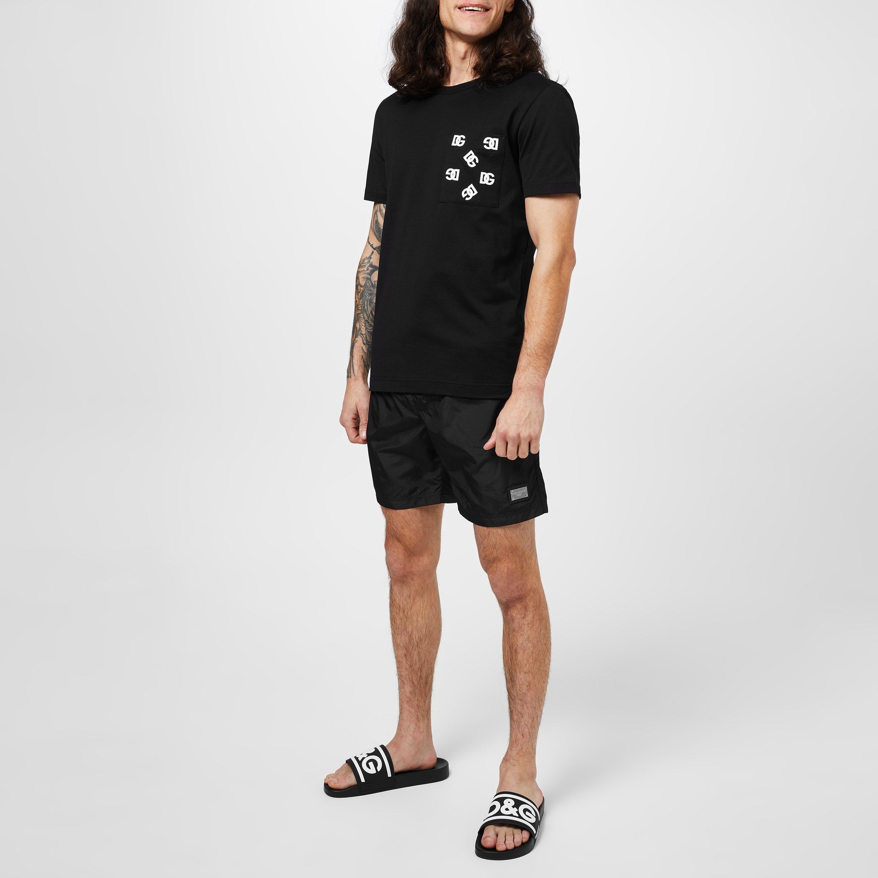 Black - Dolce and Gabbana - Plate Swim Shorts - 2