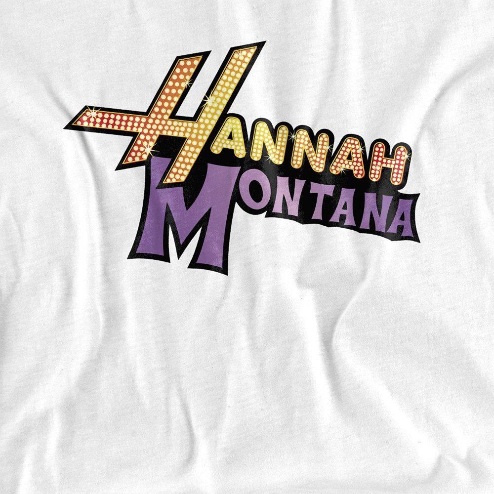 White - Disney - Camp Rock Hannah Montana Logo Oversized T Shirt W - 2