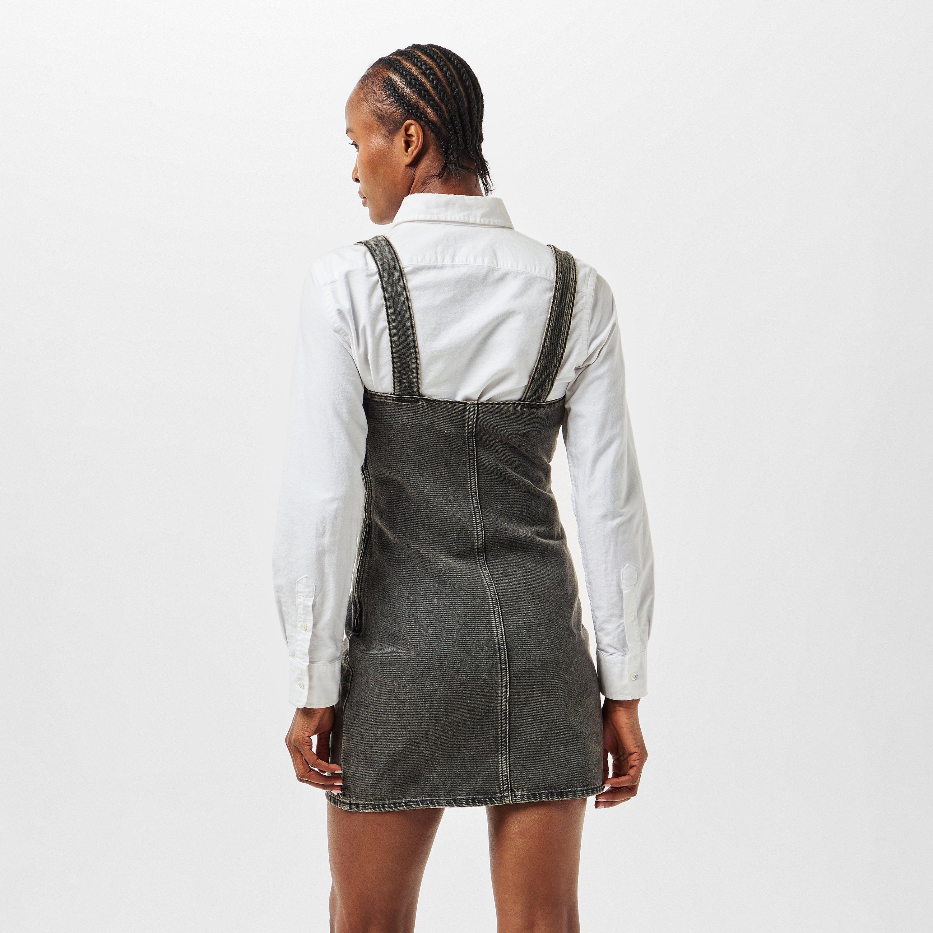 Gray Stone - Calvin Klein Jeans - Women's CKJ Denim Mini Dress - 4