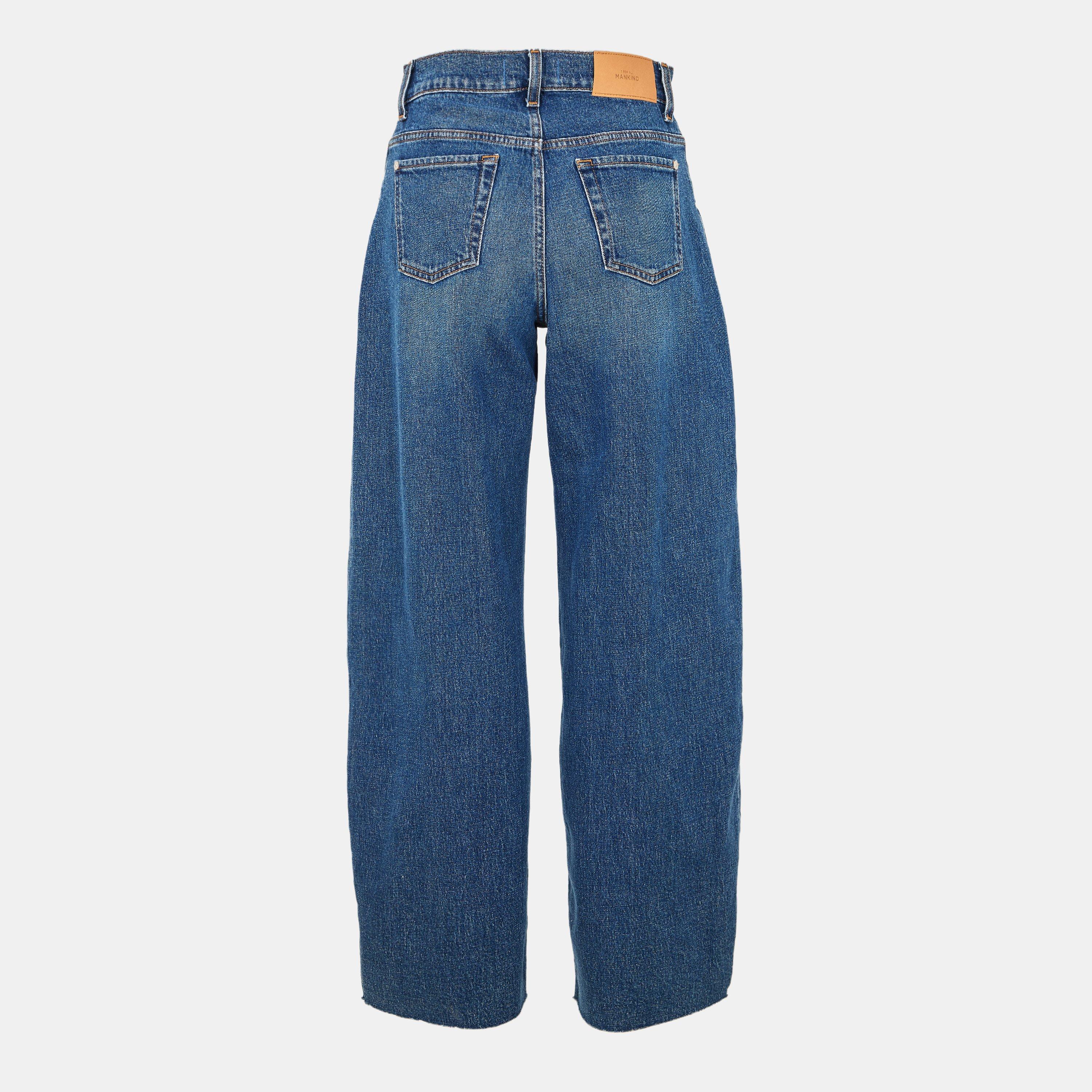 Dark Blue - 7 For All Mankind - Women's Bonnie Wide Leg Jeans - 2