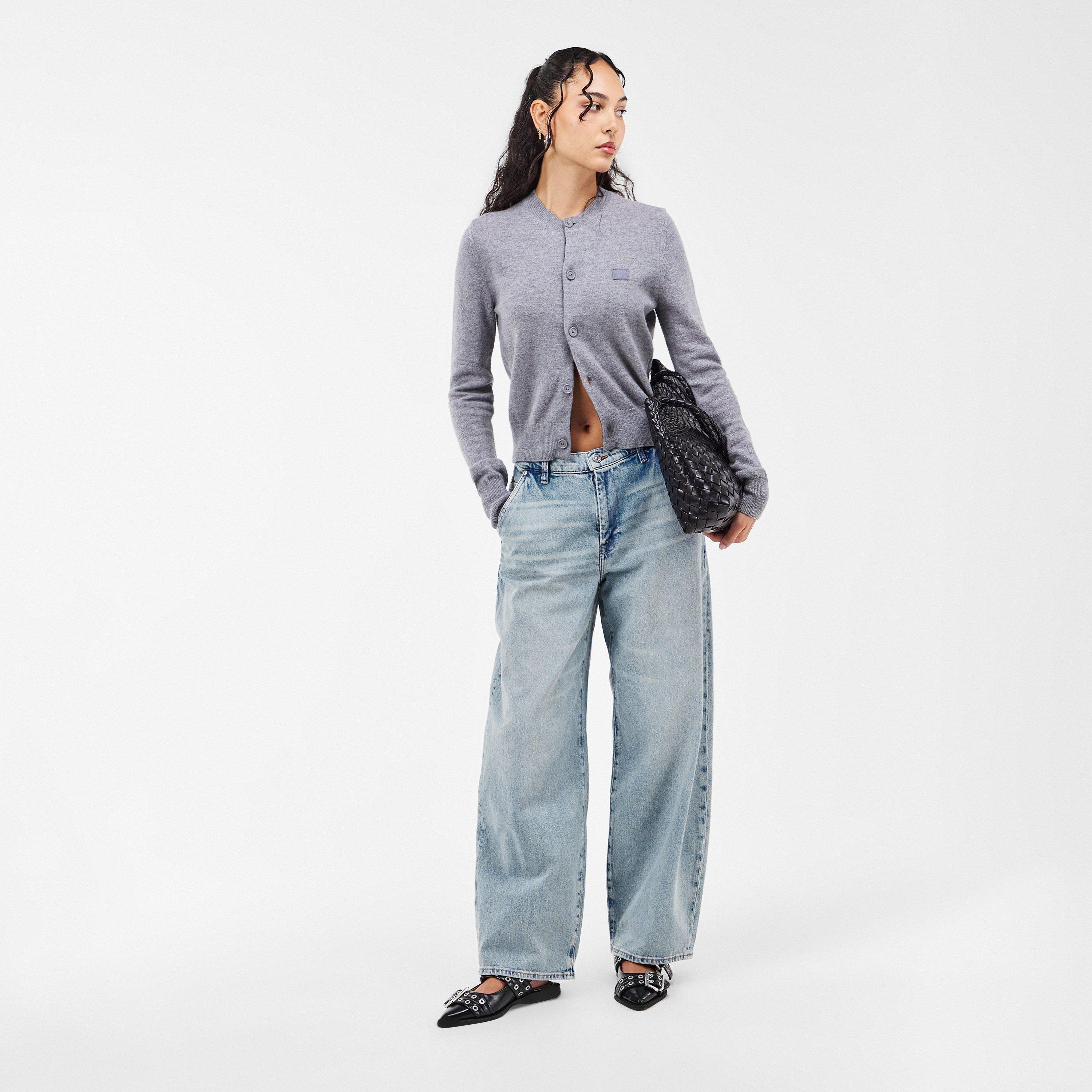 Light Blue - 7 For All Mankind - Women's Bonnie Wide Leg Jeans - 6