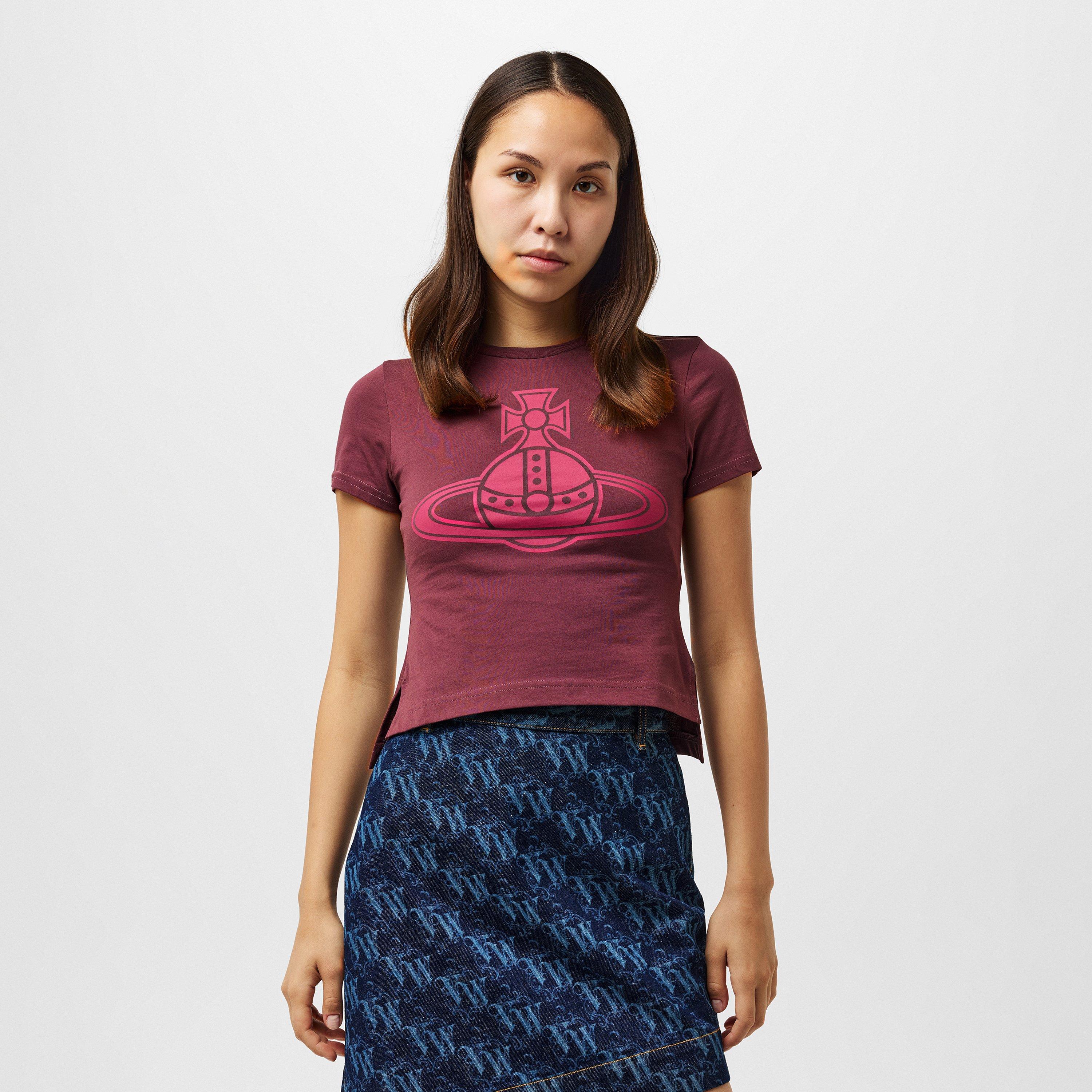 Burgundy - Vivienne Westwood - Women's Viv Paris Baby Tee - 3