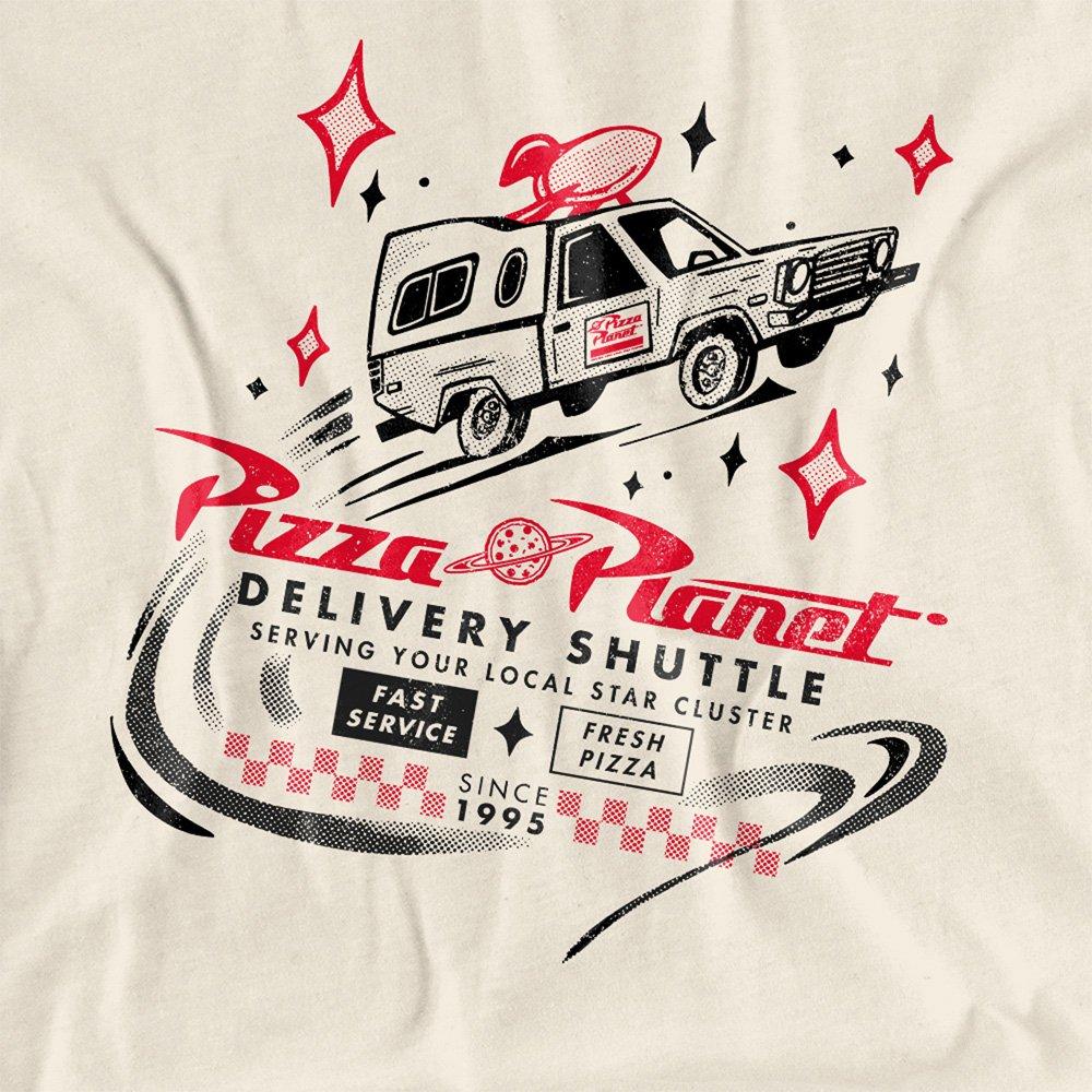 Beige - Disney - Toy Story Pizza Planet Delivery T Shirt Natural - 2