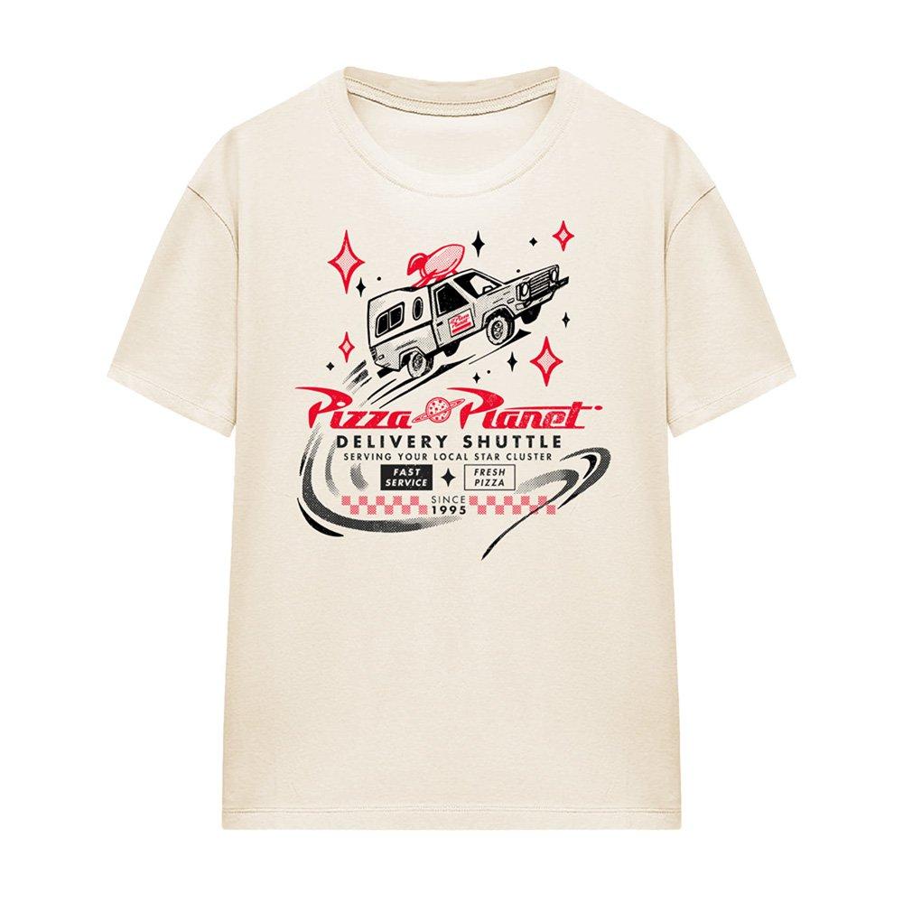 Beige - Disney - Toy Story Pizza Planet Delivery T Shirt Natural - 4