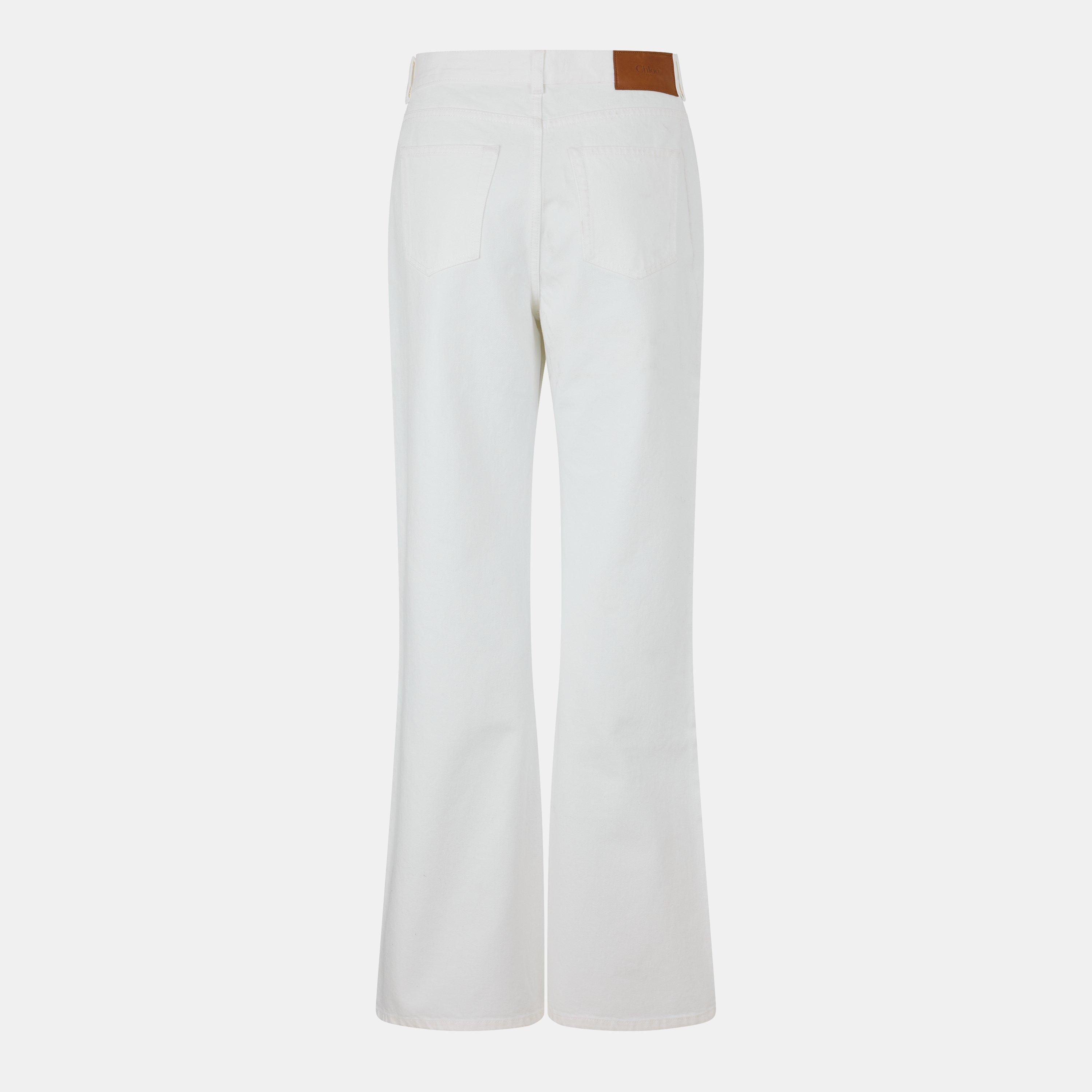 White - Chloe - Women's Flare Bootcut Jeans - 2