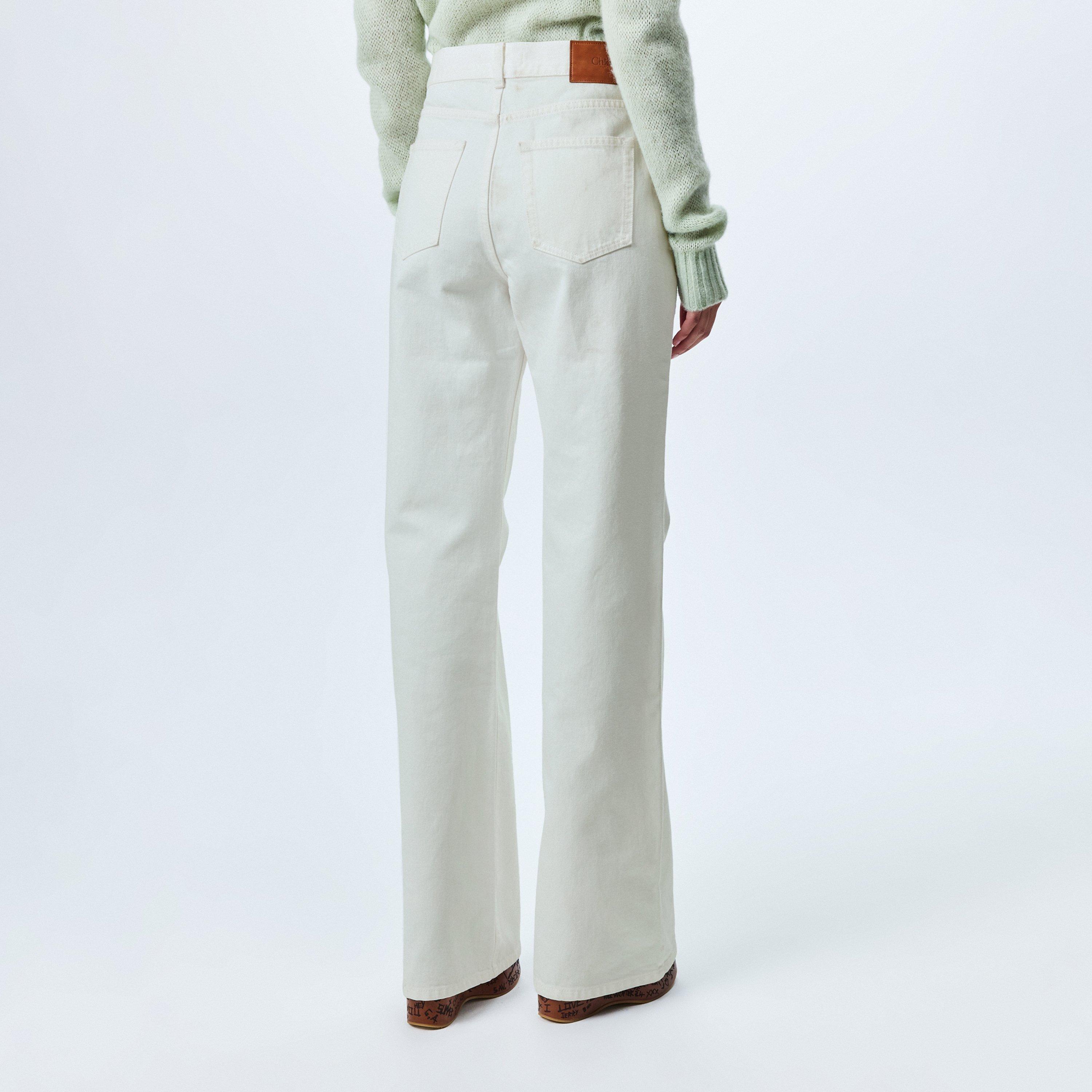 White - Chloe - Women's Flare Bootcut Jeans - 4