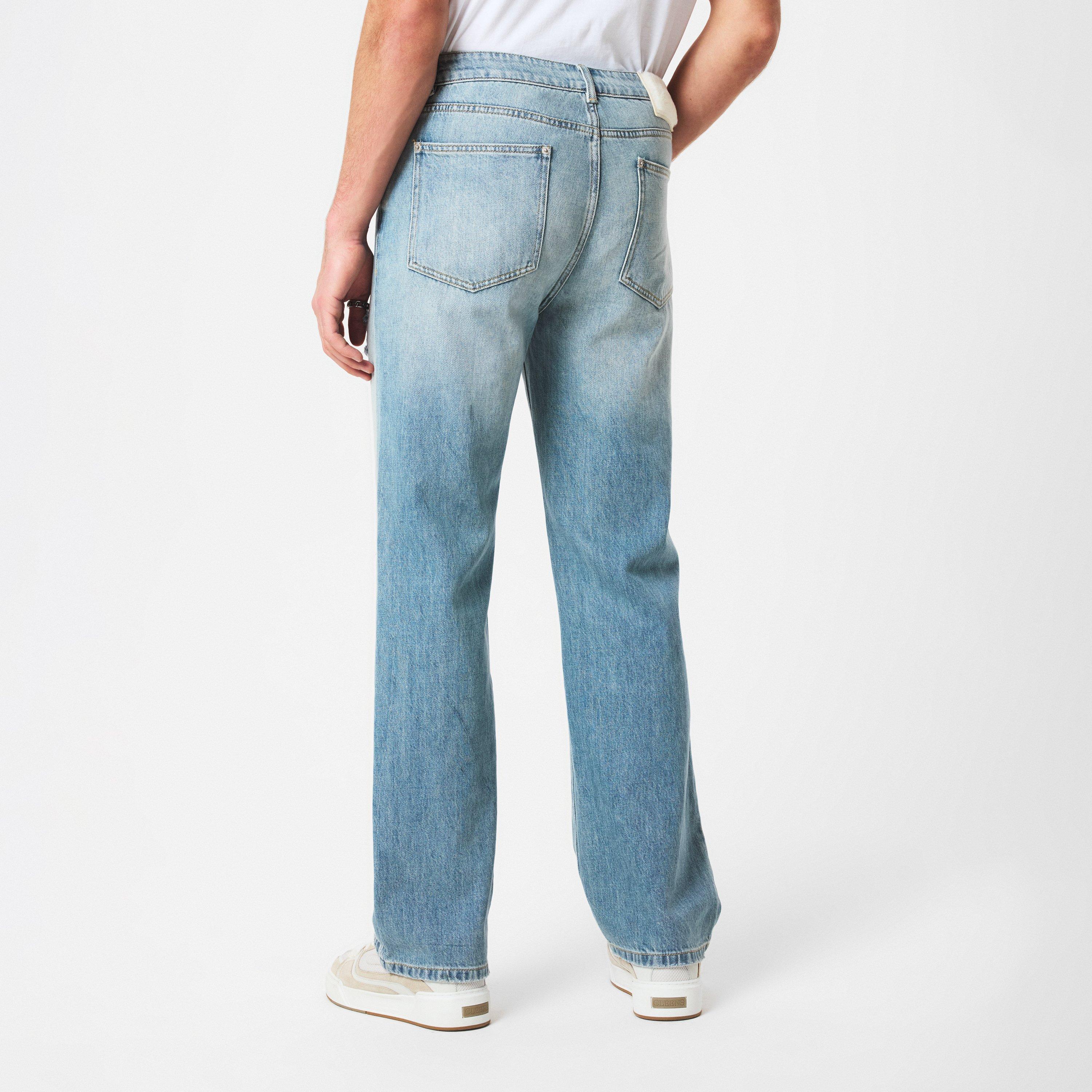 Blue - Cole Buxton - Men's Wide Fit Jeans - 4