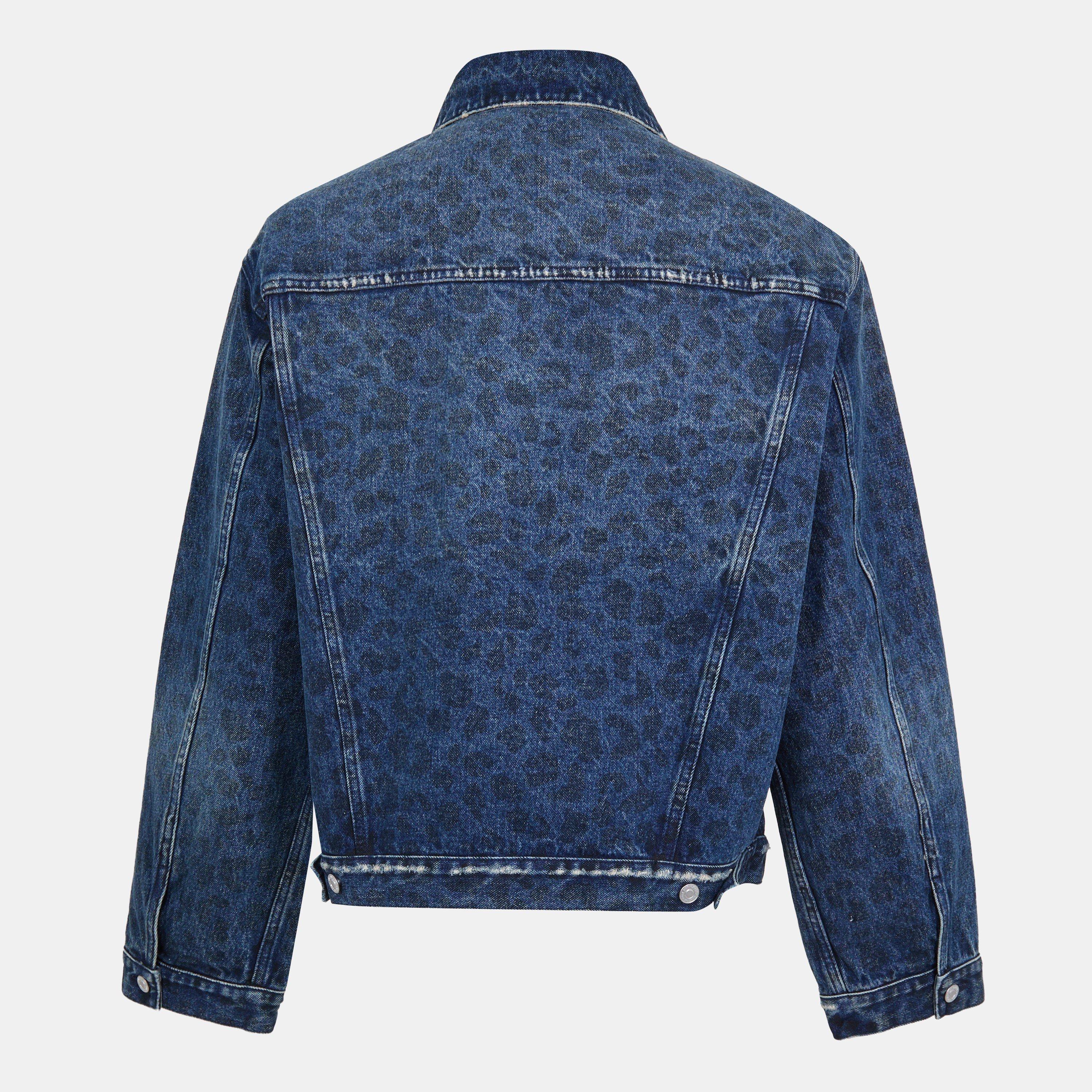 Blue - Cole Buxton - Men's Junior Print Denim Jacket - 2