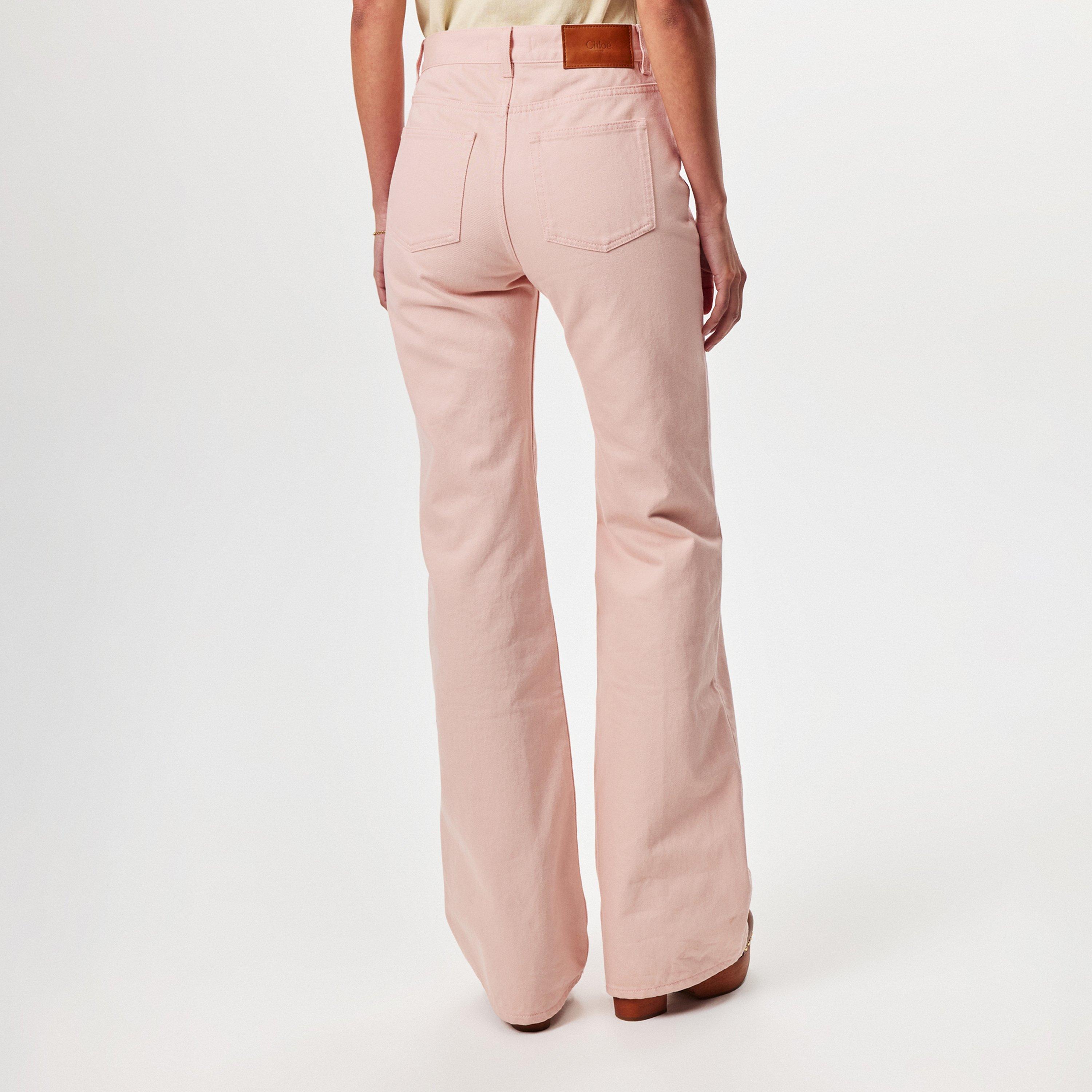 Airy Pink - Chloe - Women's Flared Bootcut Jeans - 4