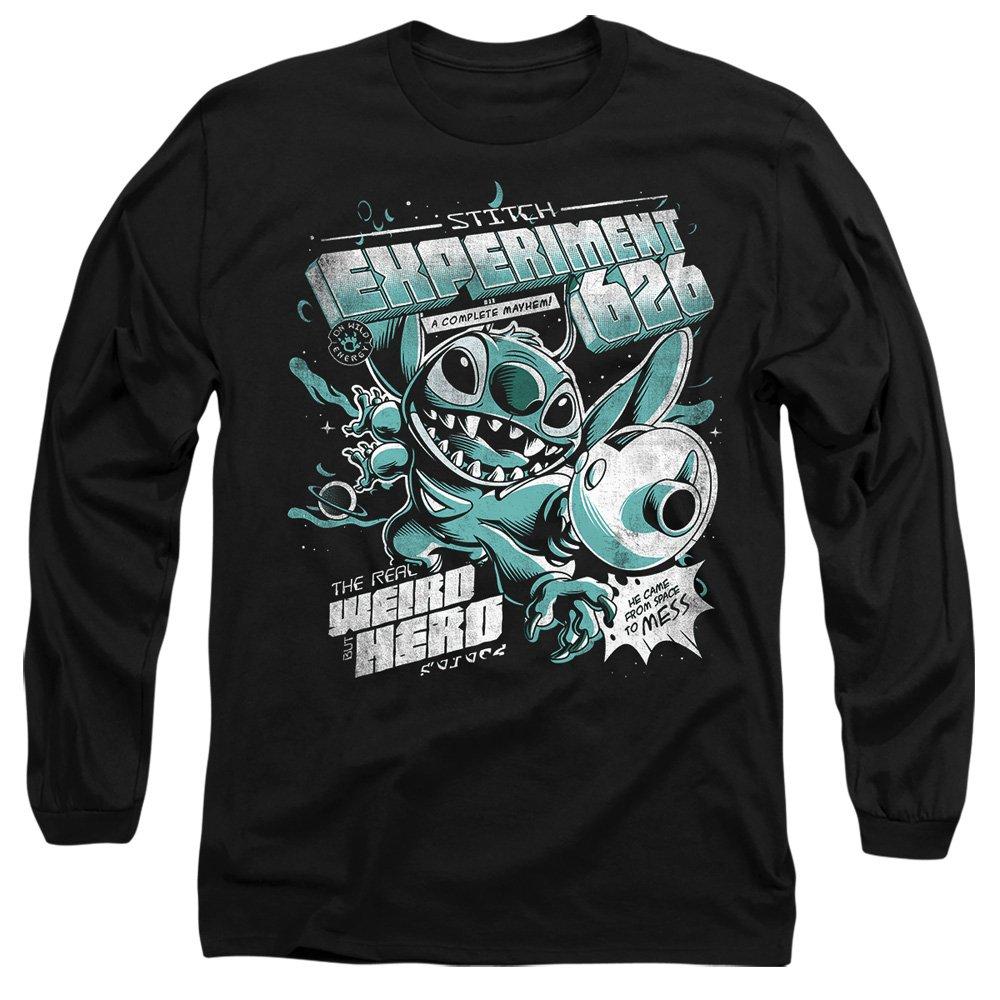 Black - Disney - Lilo And Stitch Experimen Long Sleeve T-Shirt Bla - 1