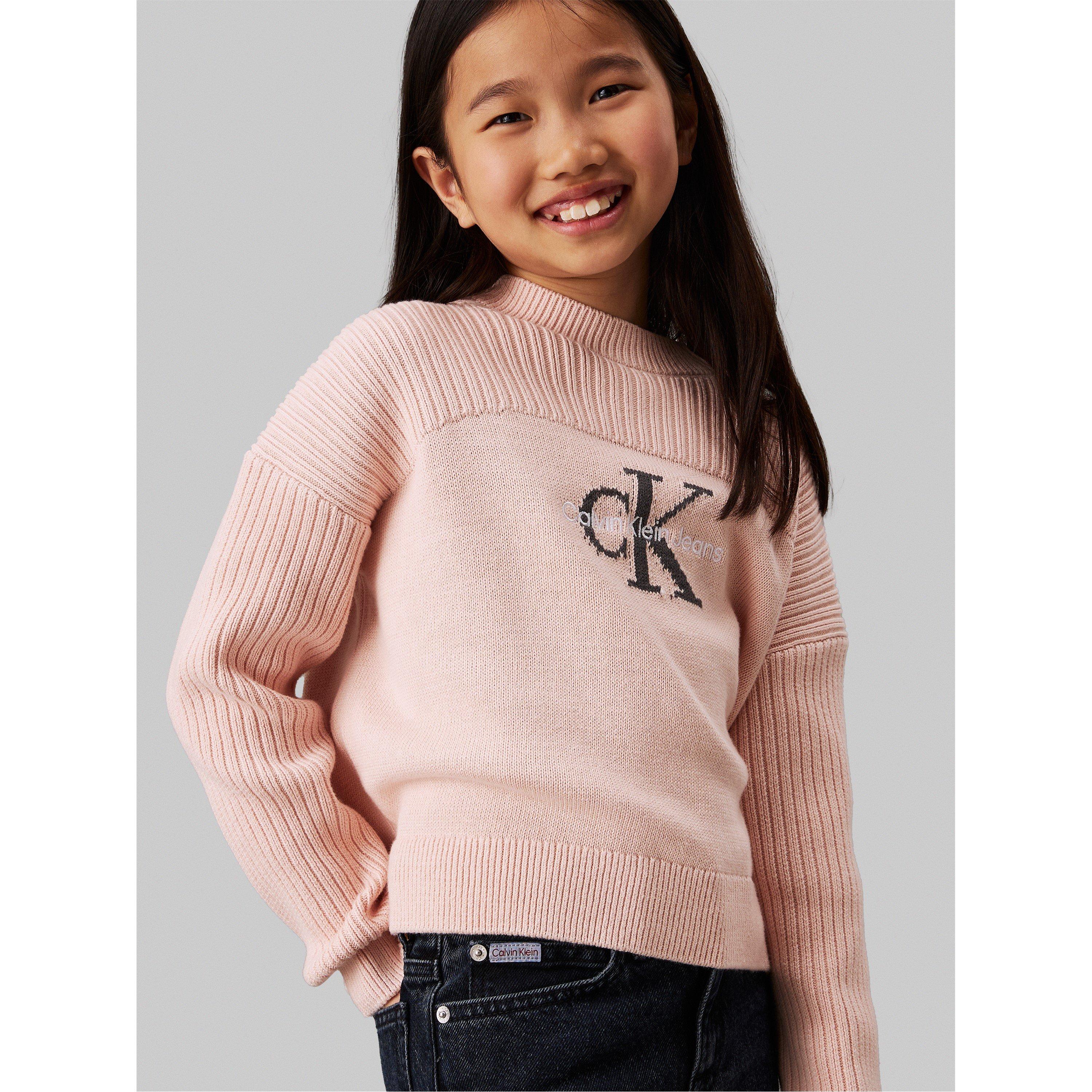 Blue Black 1BJ - Calvin Klein Jeans - Kids' Wide Leg Jeans - 4