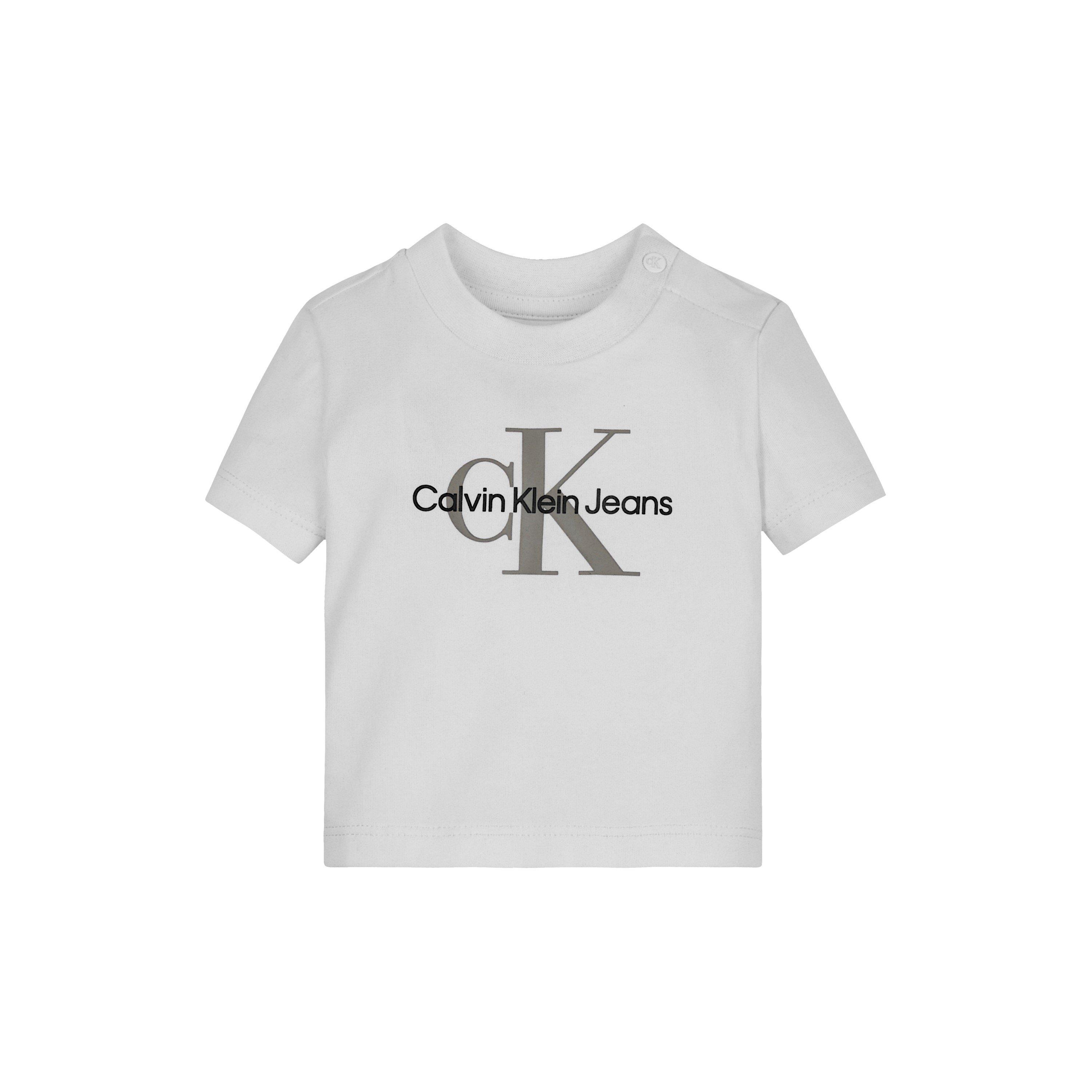 Calvin Klein Jeans  Infant Kids' Monogram Short Sleeve T-Shirt - White Yaf - 12M