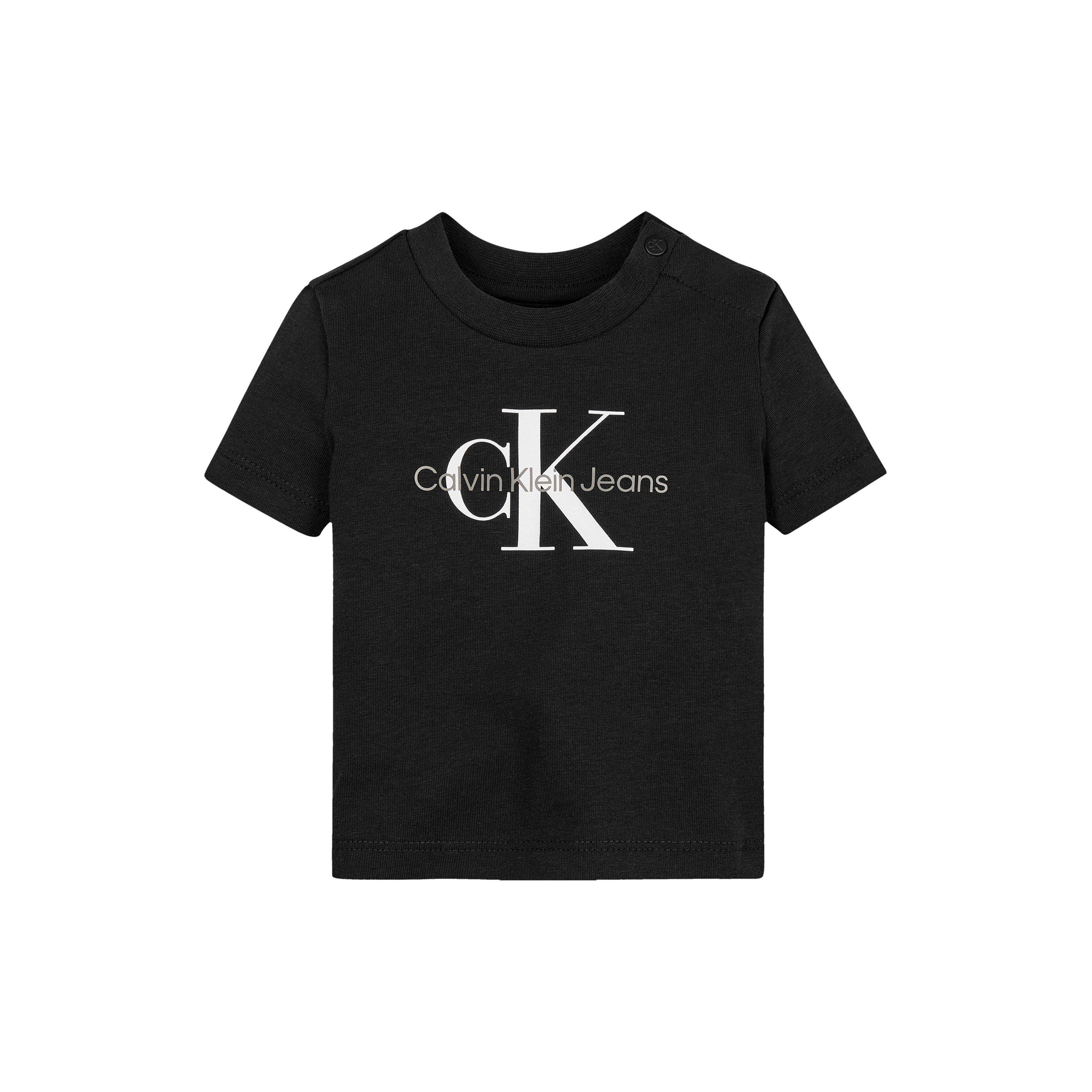 CK Black BEH - Calvin Klein Jeans - Unisex Kids' Monogram Short Sleeve T-Shirt - 1