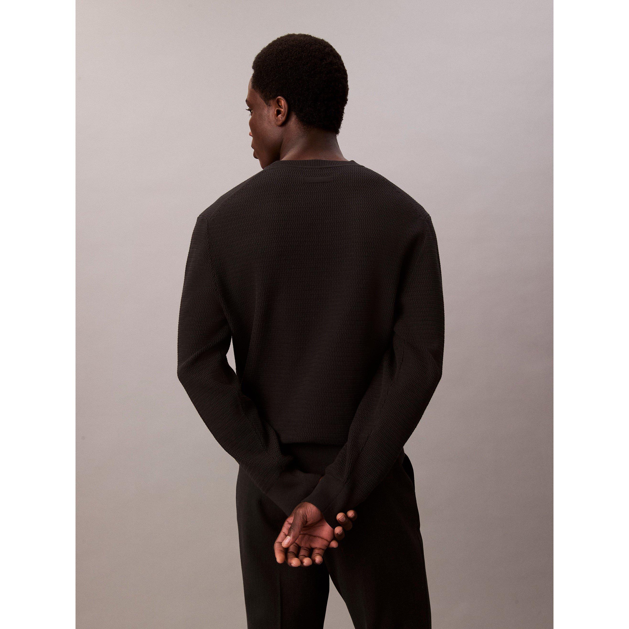 Schwarz - Calvin Klein Jeans - Men's Crew Neck Jumper - 2