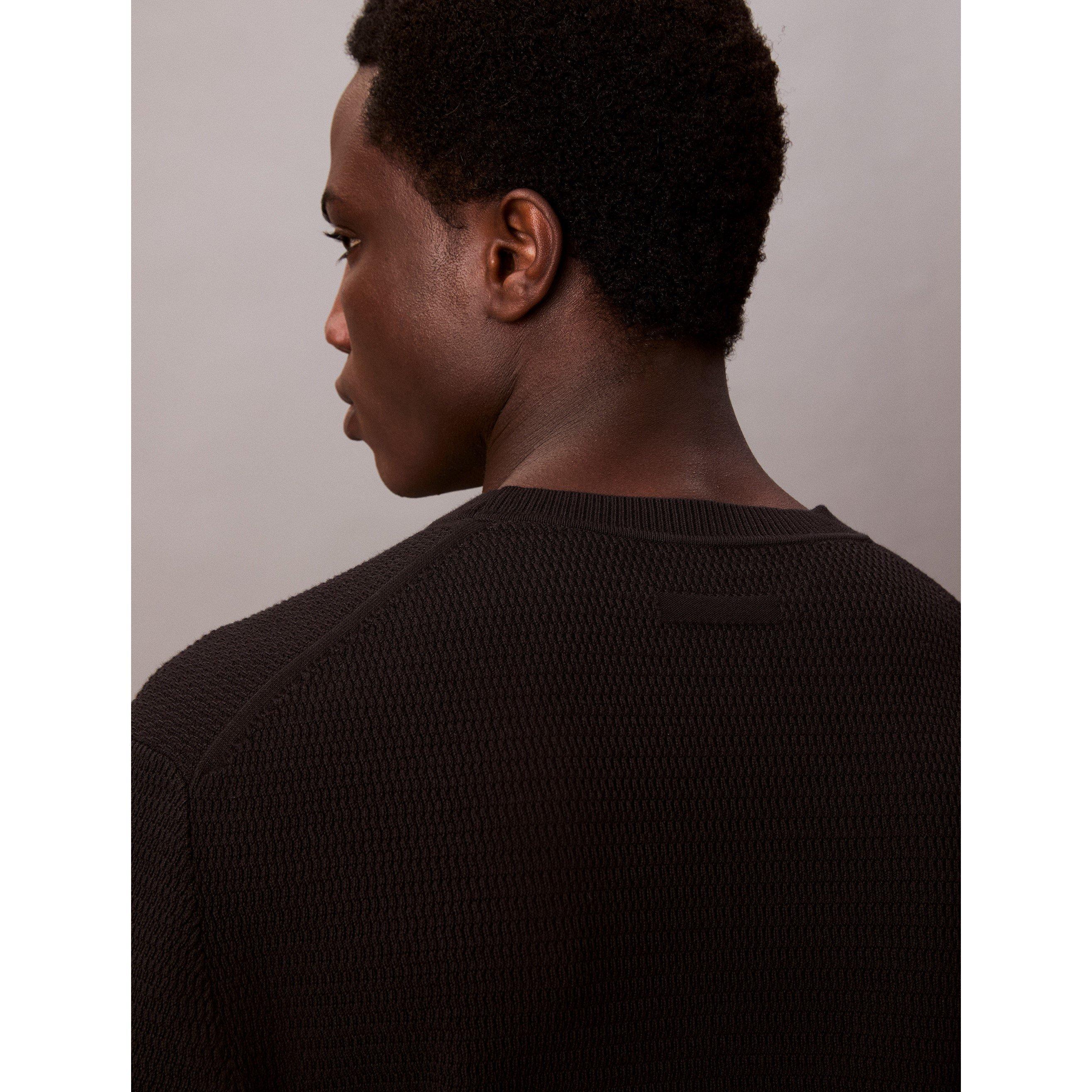 Schwarz - Calvin Klein Jeans - Men's Crew Neck Jumper - 5