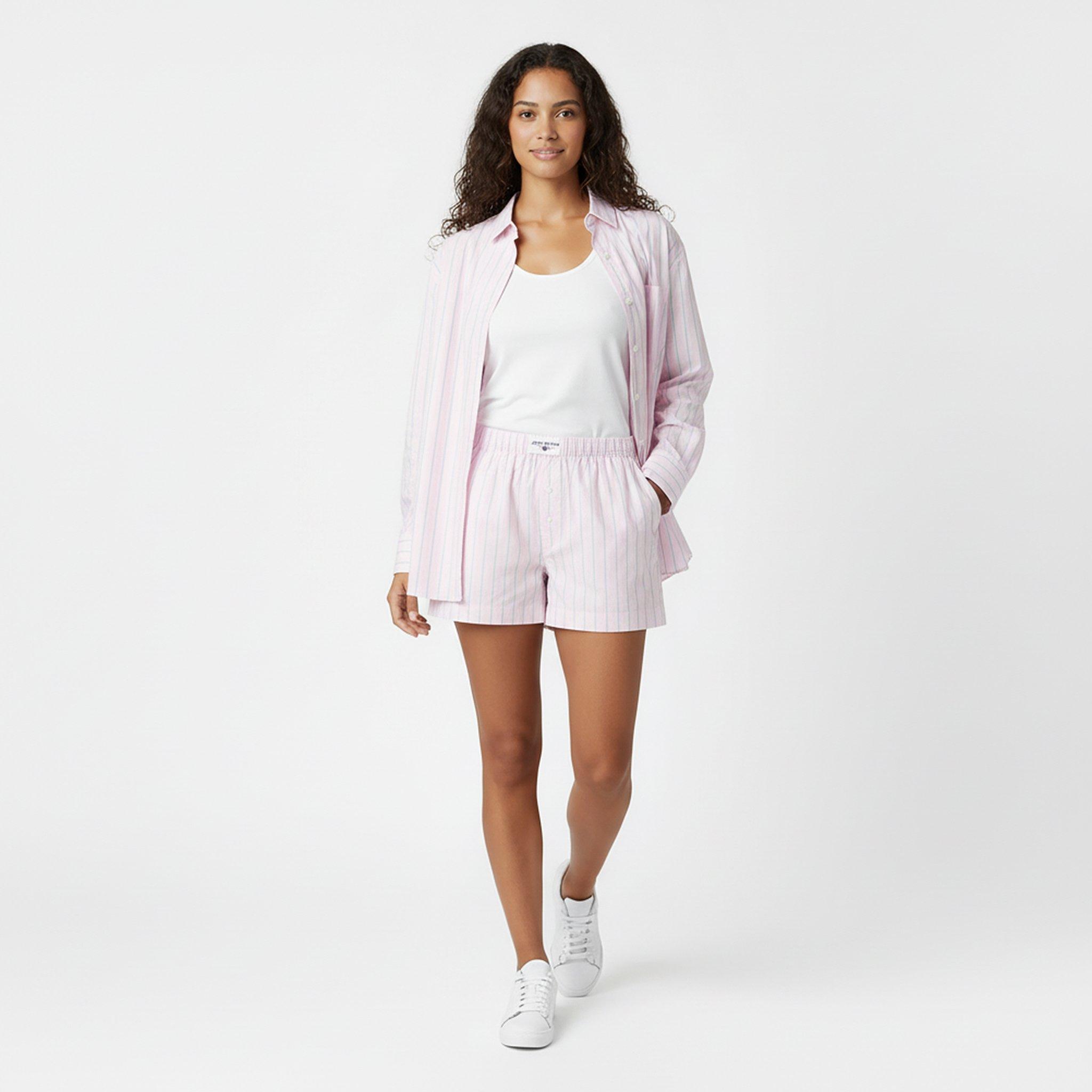 Pink Stripe - Jack Wills - Women's Long-Sleeve Poplin Patterned Shirt - 5