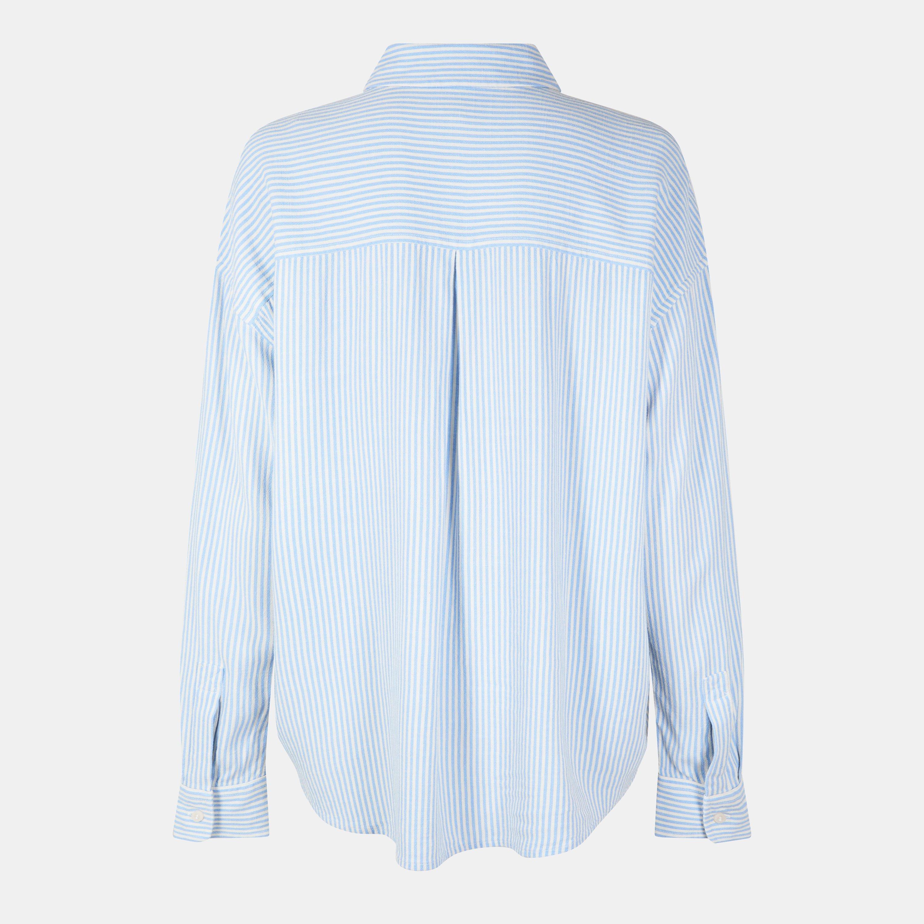 Blue Stripe - Jack Wills - Oversized Linen Shirt - 2