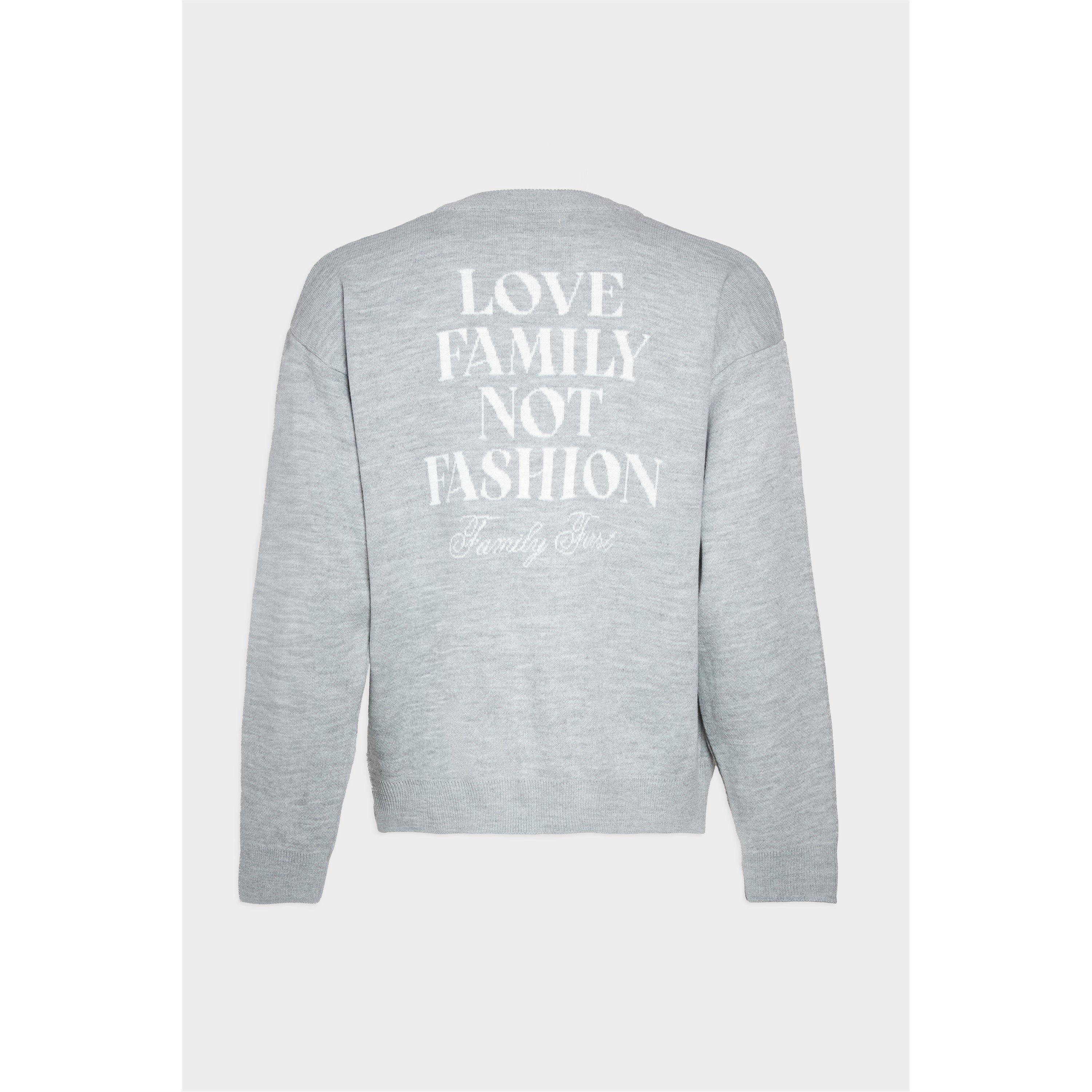 Grey - Family First - Men's Jumper - 2